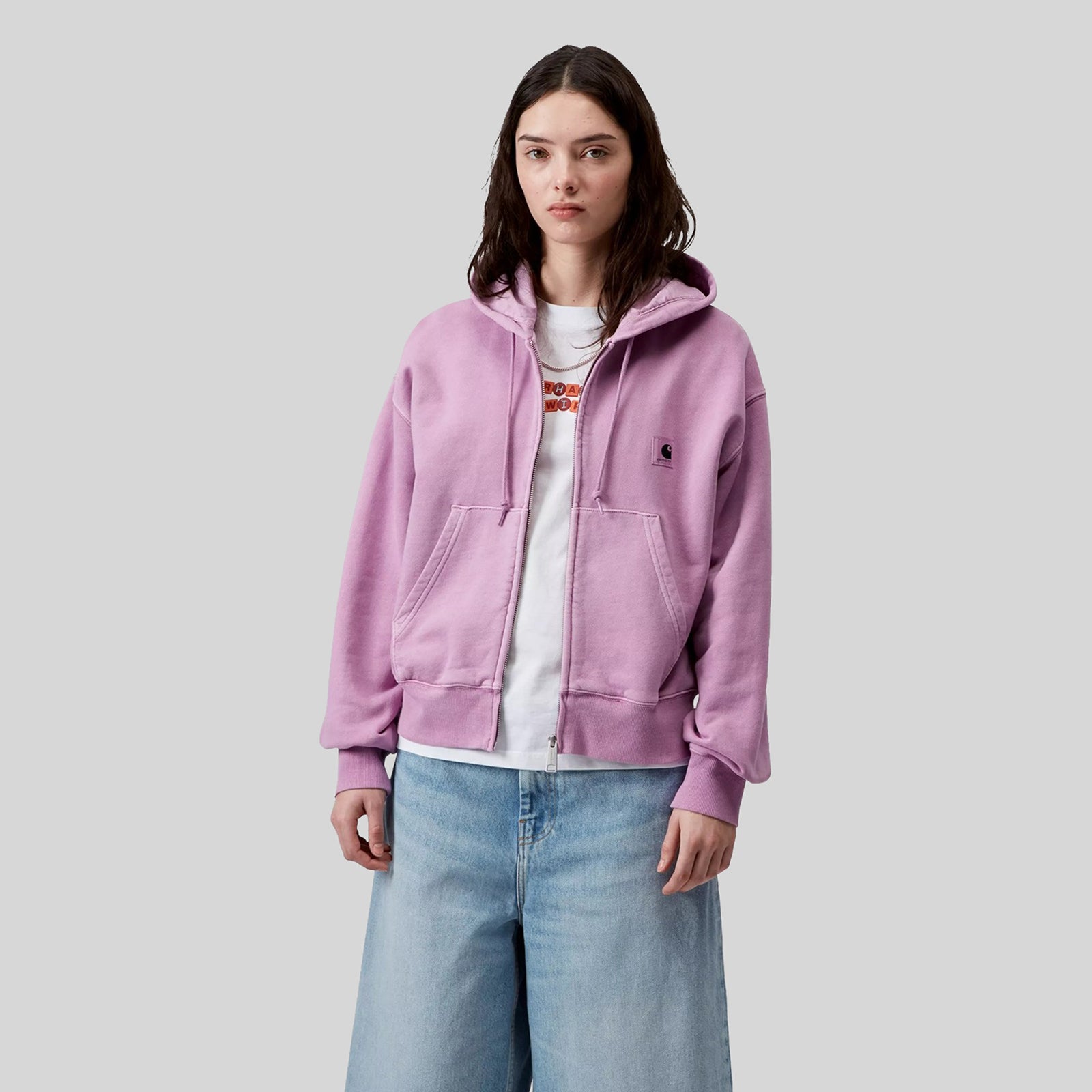 Carhartt Wip Felpa W' Hooded Nelson Rosa Donna - 5