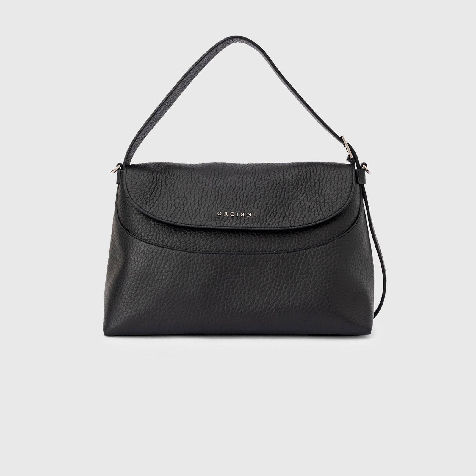 Orciani Borsa A Spalla Nana In Pelle Soft Nero Donna - 5