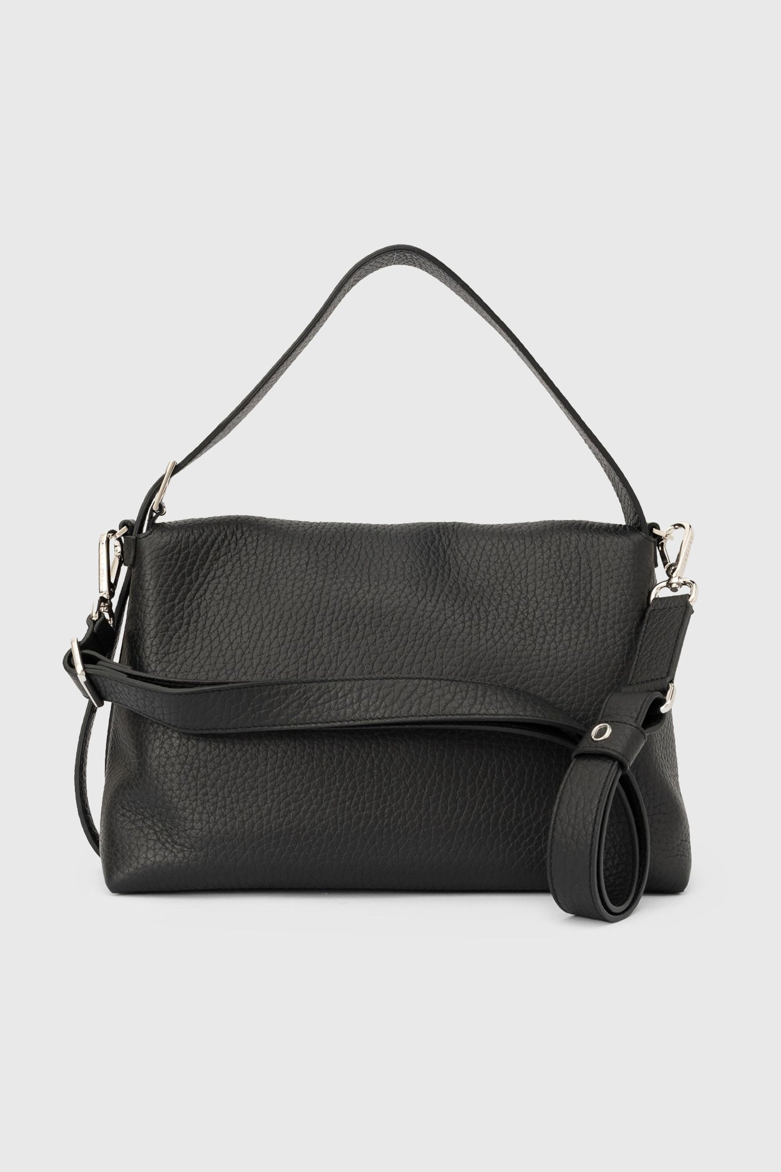 Orciani Borsa A Spalla Nana In Pelle Soft Nero Donna - 3