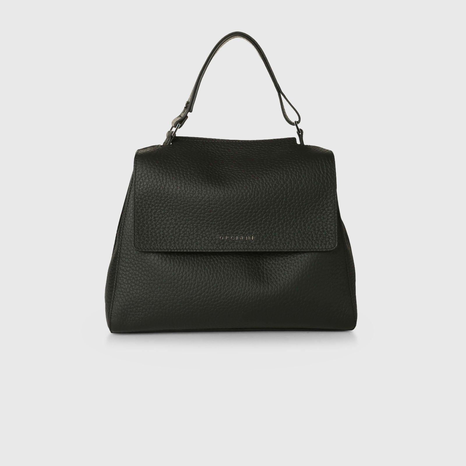 Orciani Borsa A Mano Media Sveva In Pelle Soft Nero Donna - 5