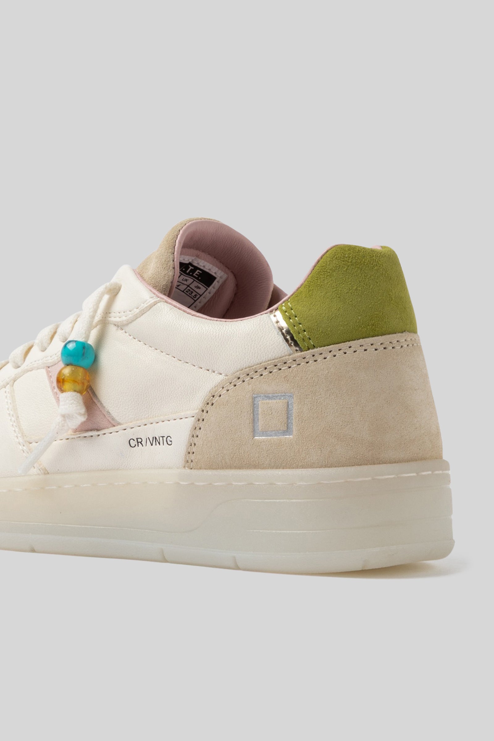 D.a.t.e. Sneaker Court 2.0 Vintage Calf Avorio Donna - 2