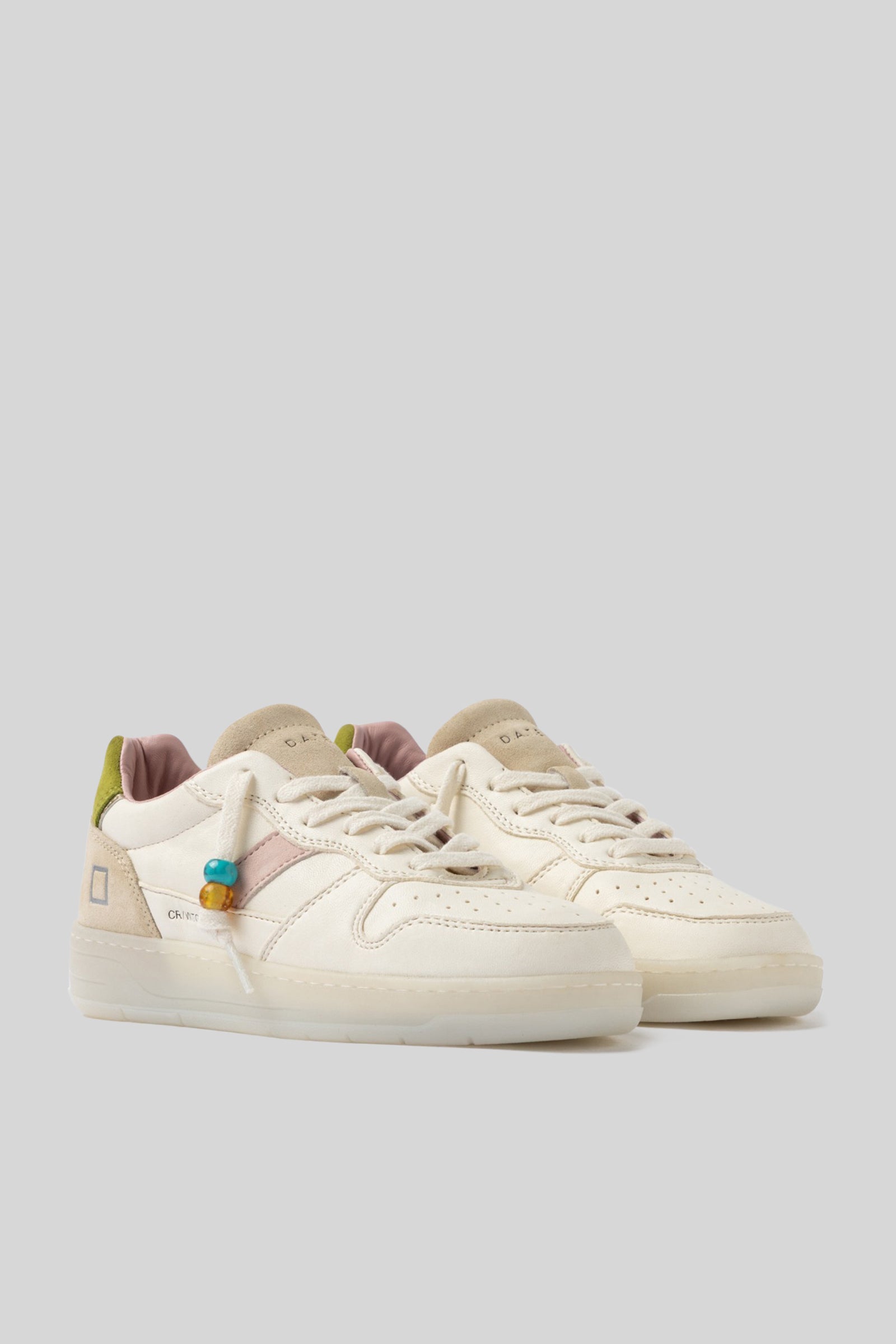 D.a.t.e. Sneaker Court 2.0 Vintage Calf Avorio Donna - 3