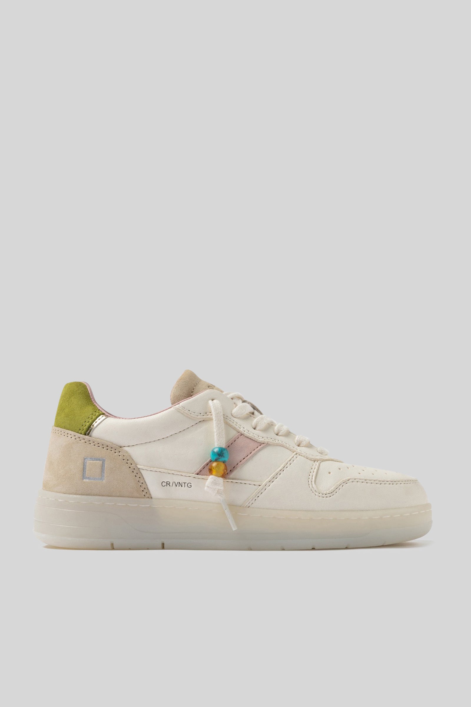 D.a.t.e. Sneaker Court 2.0 Vintage Calf Avorio Donna - 1
