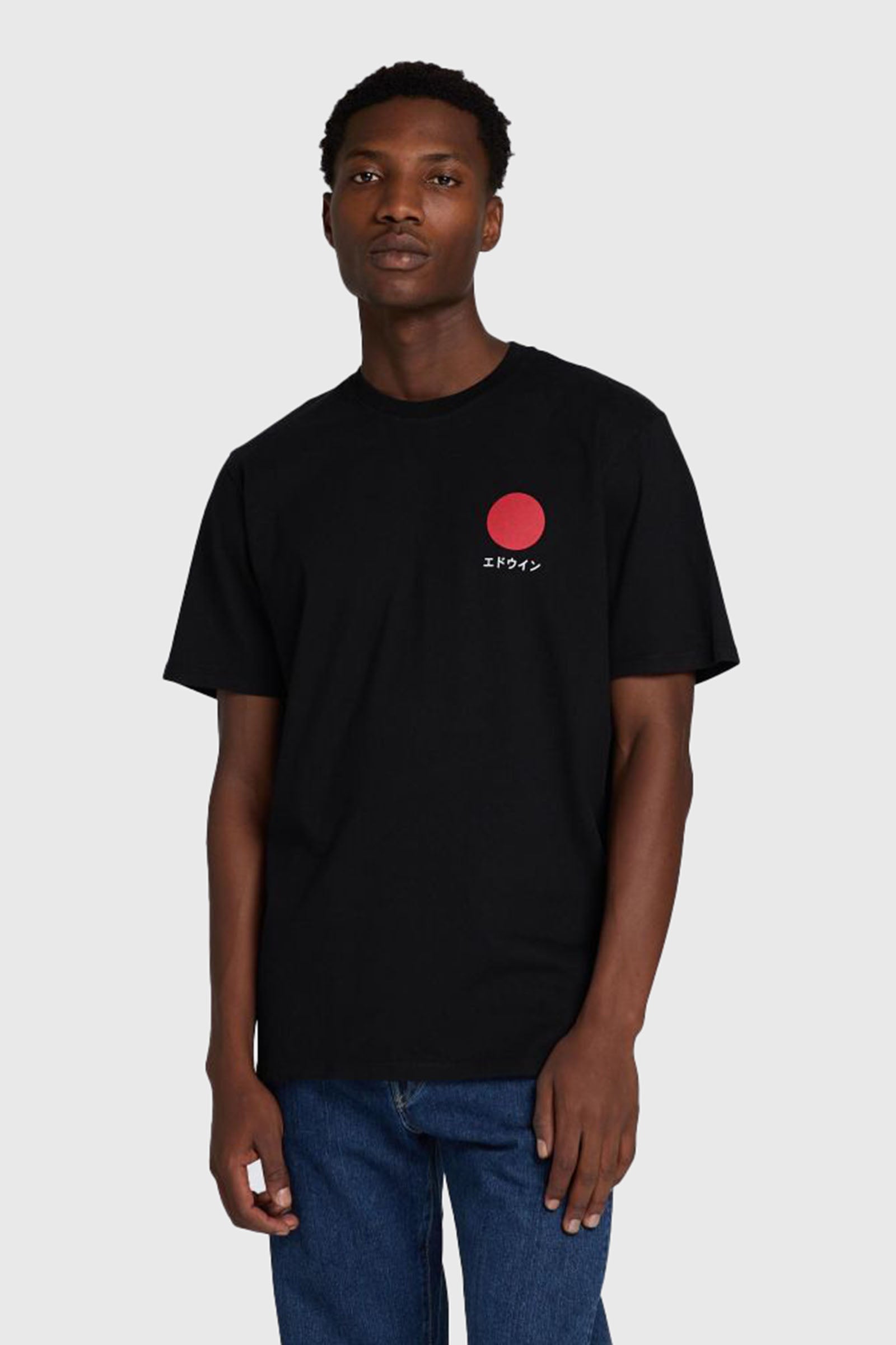 Edwin T-shirt Japanese Sun Nero Uomo - 1