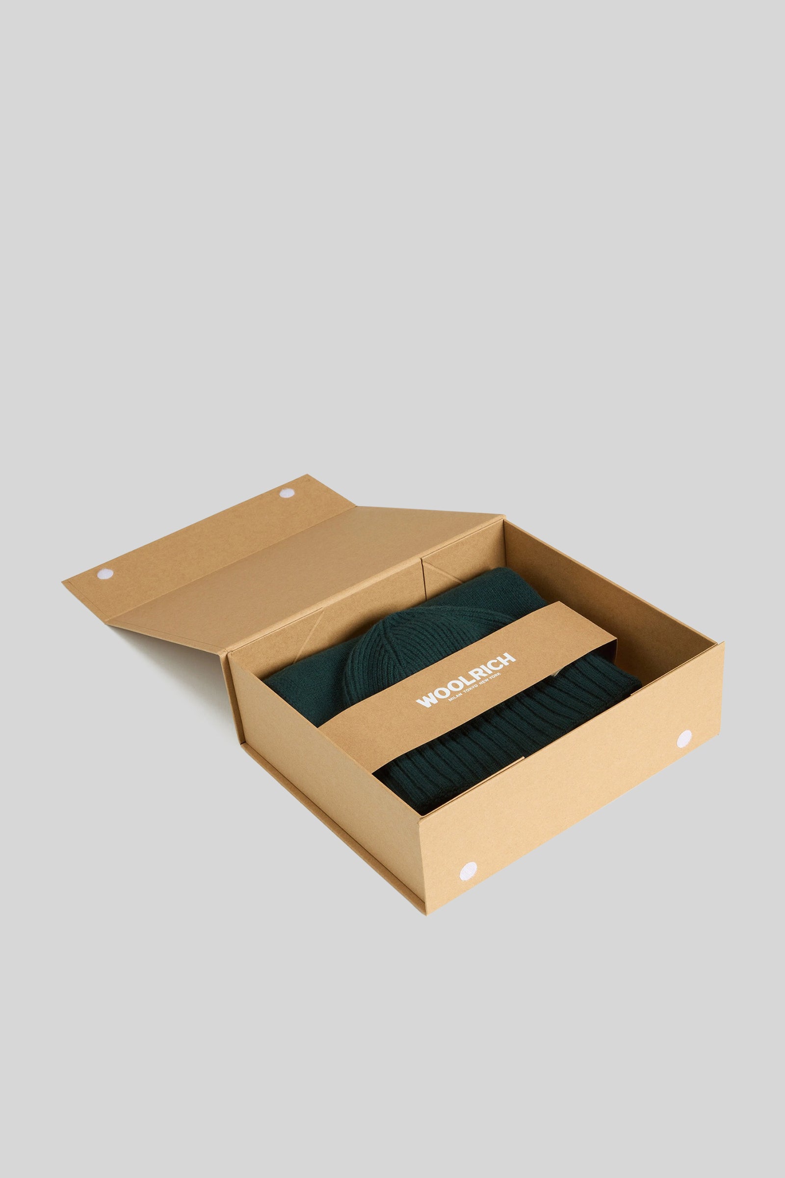 Woolrich Gift Box Sciarpa & Cappello Verde Unisex - 2