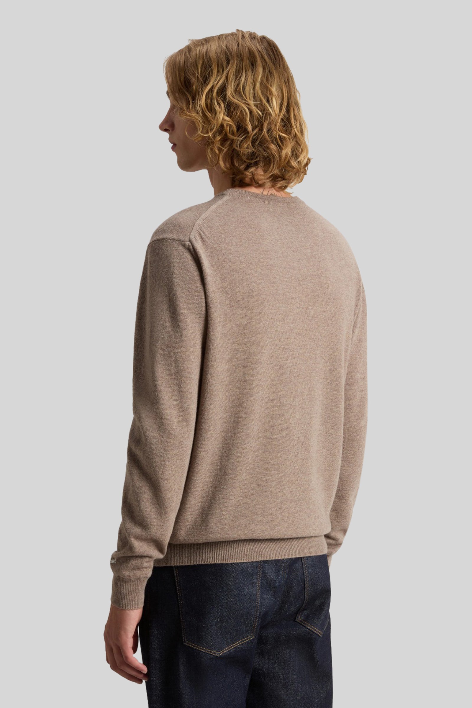 Woolrich Maglia Girocollo Lambswool Marrone Uomo - 2