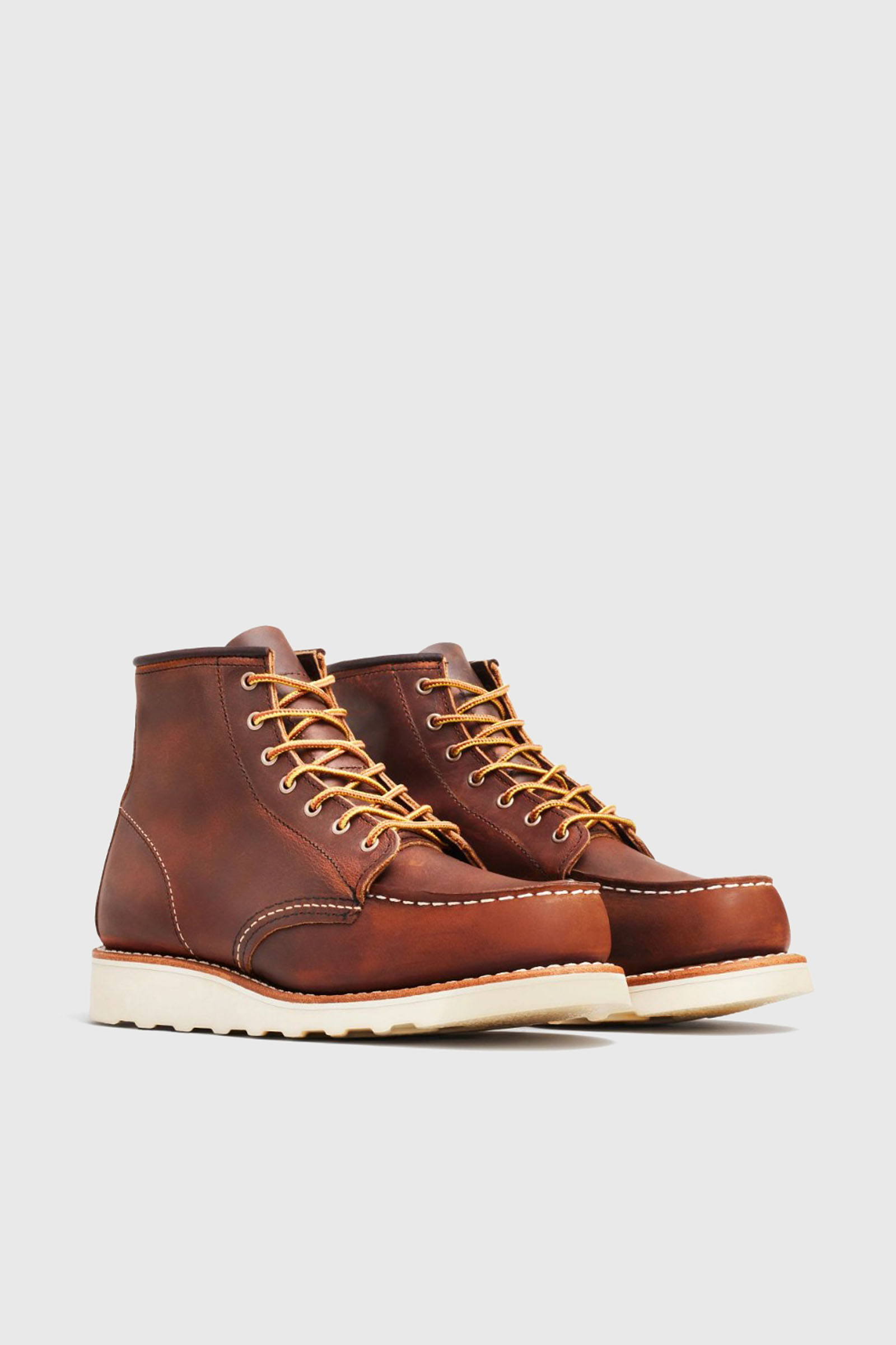 Red Wing Stivaletto 6-inch Classic Moc Toe In Pelle Copper Rough & Tough Marrone Donna - 2