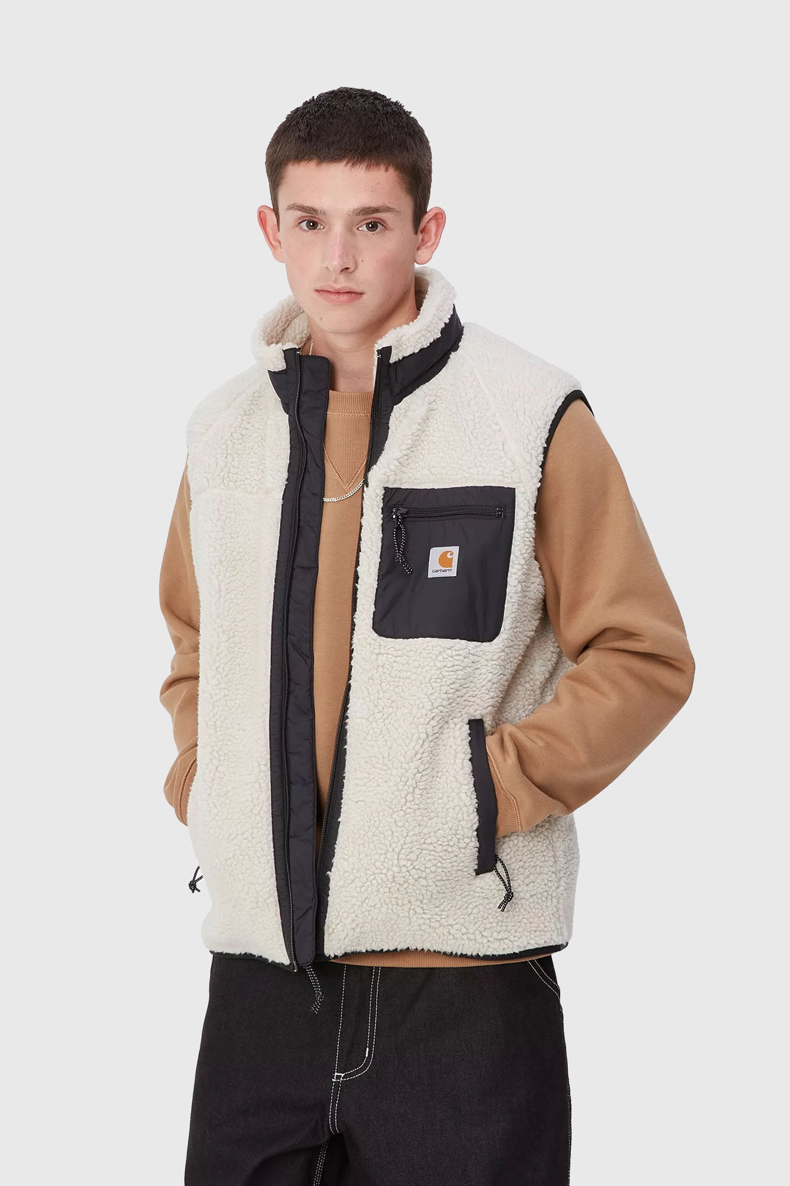 Carhartt Wip Prentis Vest Liner Bianco/nero Uomo - 3