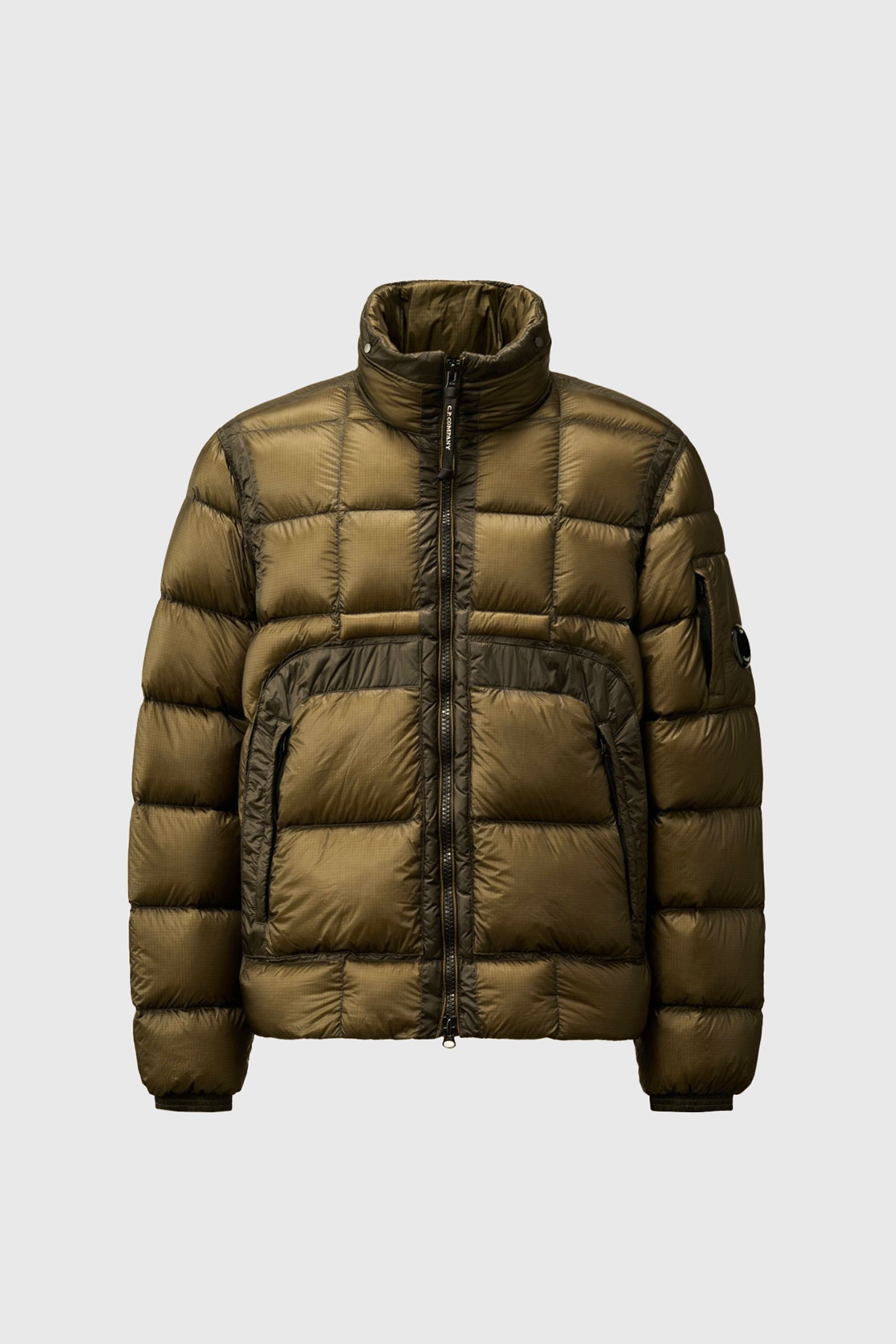 C.p. Company D.d. Shell Short Down Jacket Verde Militare Uomo - 7