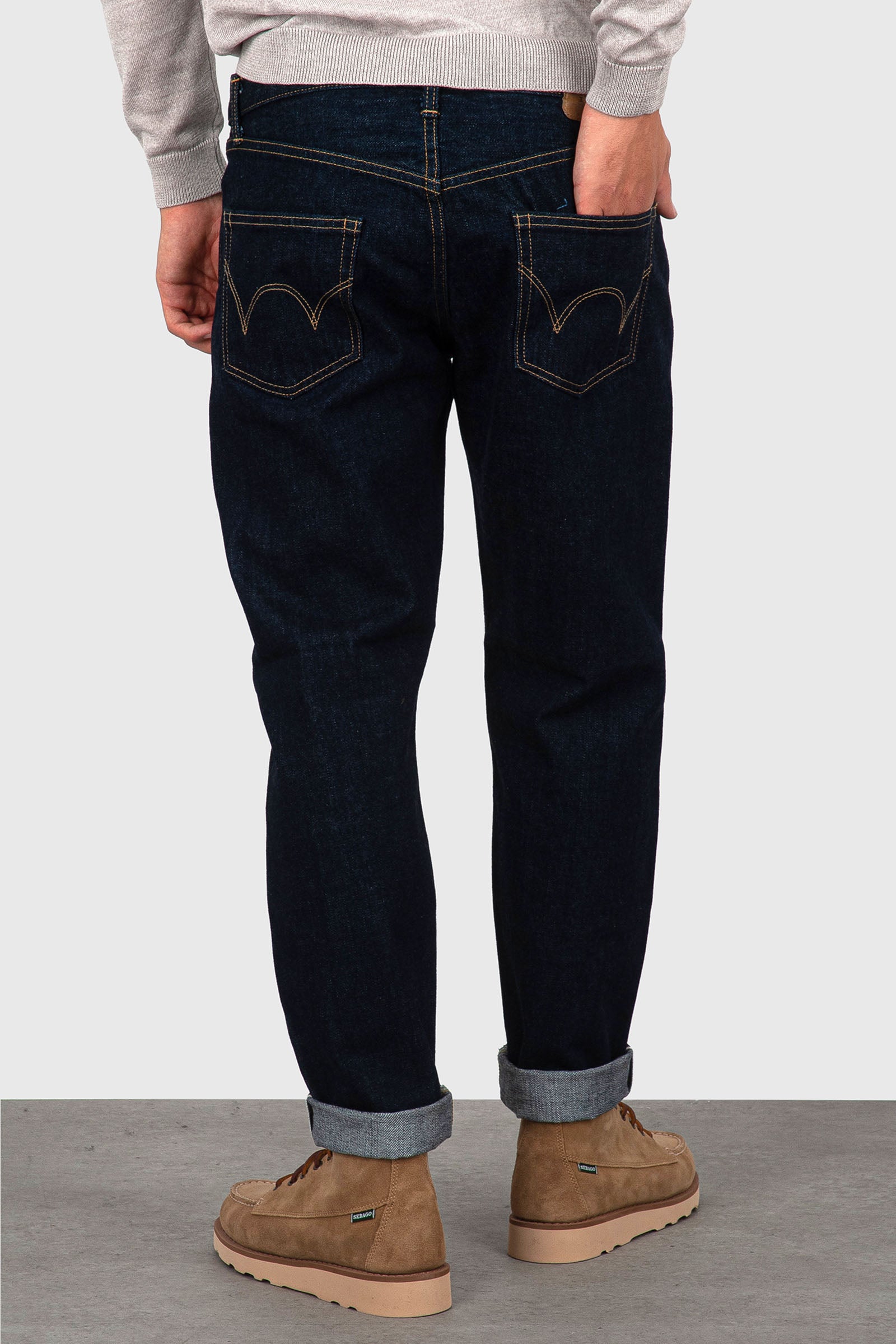 Edwin Jeans Regular Tapered Blu Scuro Uomo - 5