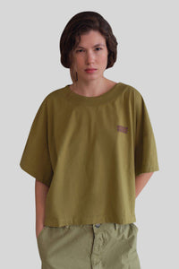 American Vintage T-shirt Gixy Verde Militare Donna american vintage