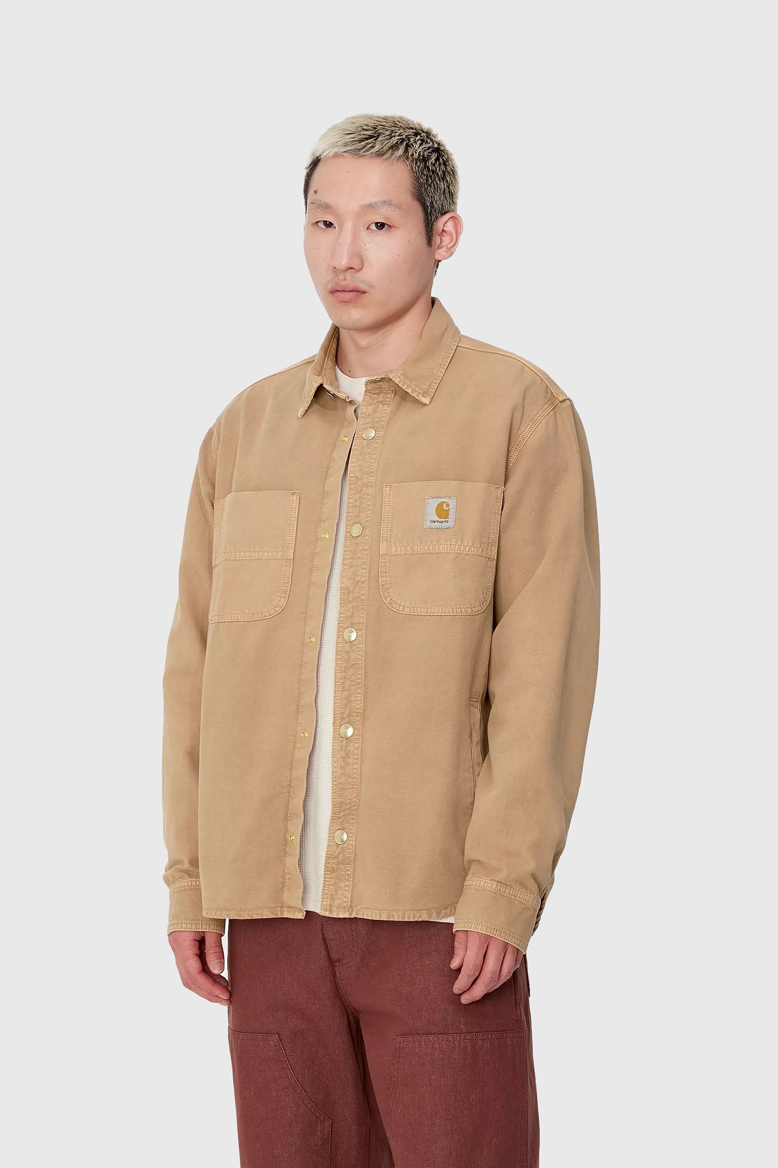 Carhartt Wip Corno Shirt Jac Beige Uomo - 1