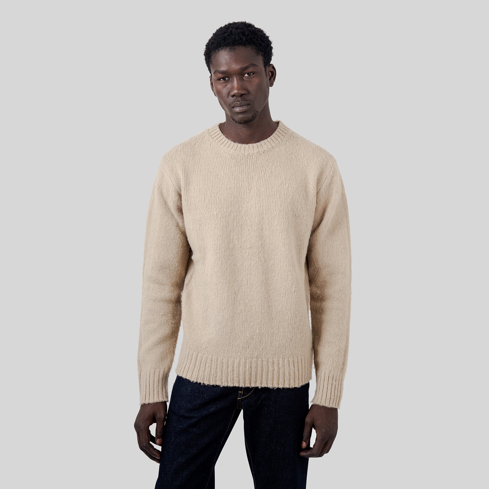Shetland Wool Crew Neck Sweater - 7