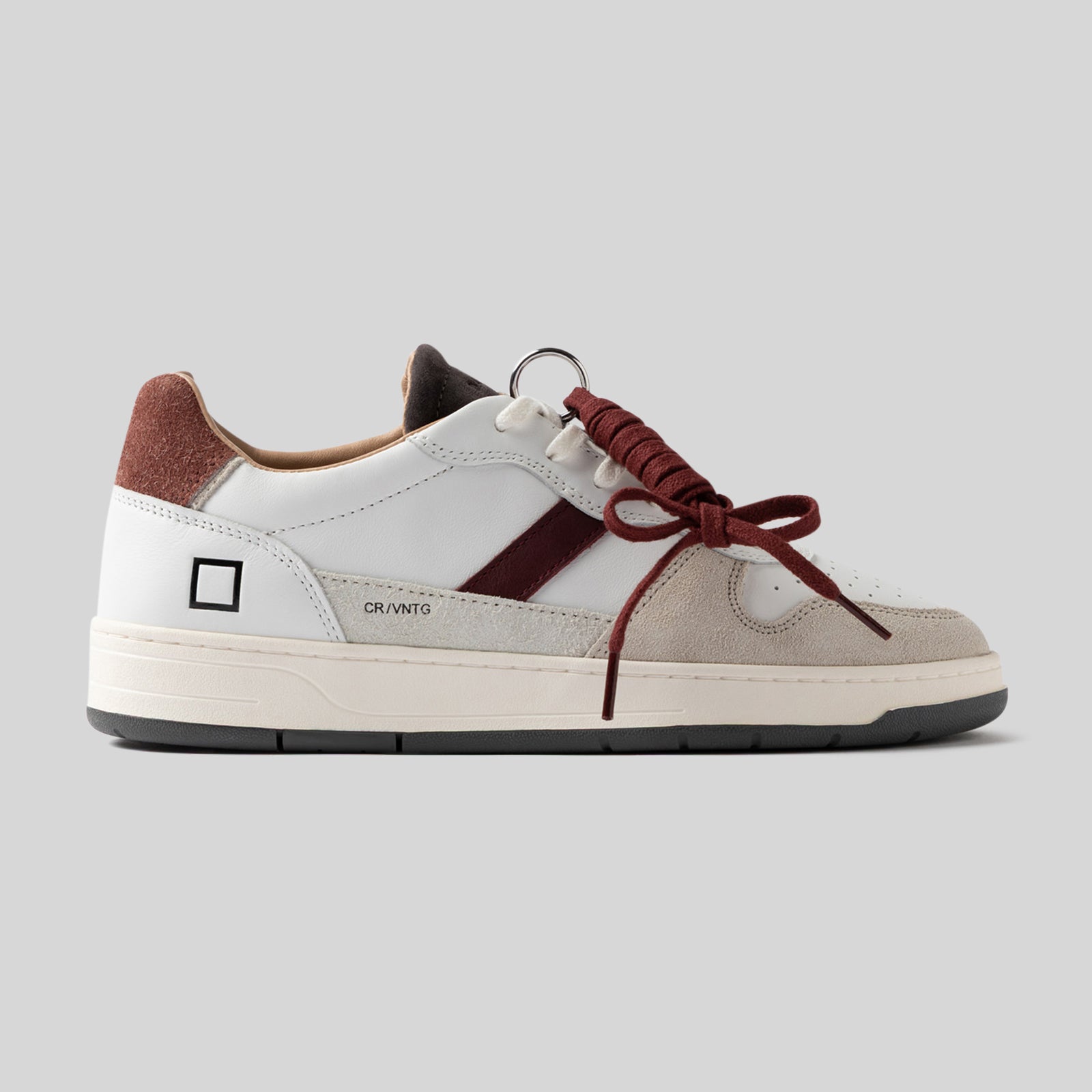 D.a.t.e. Sneaker Court Vintage 2.0 Bianco/bordeaux Uomo - 5