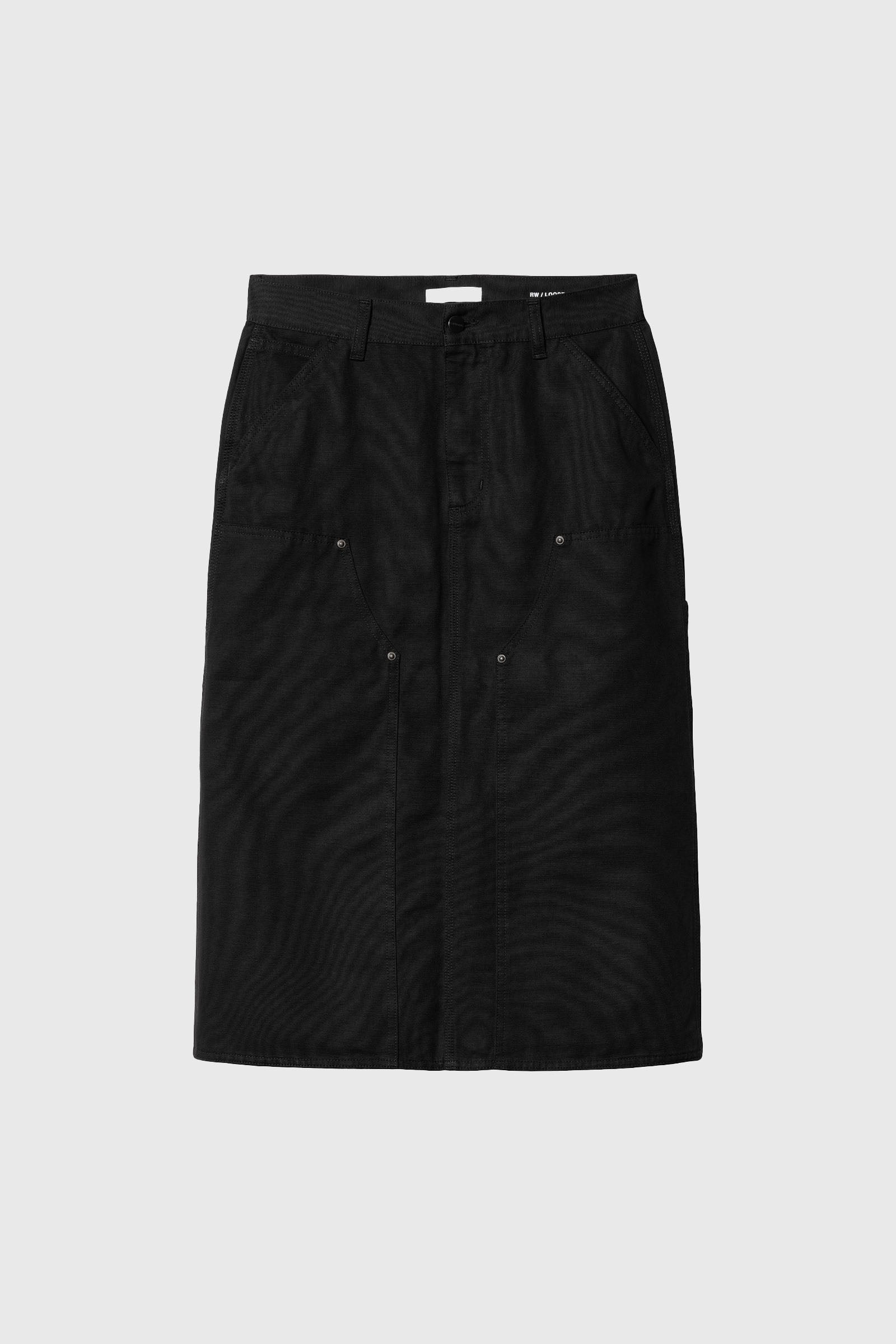 Carhartt Wip W' Double Knee Skirt Nero Donna - 1