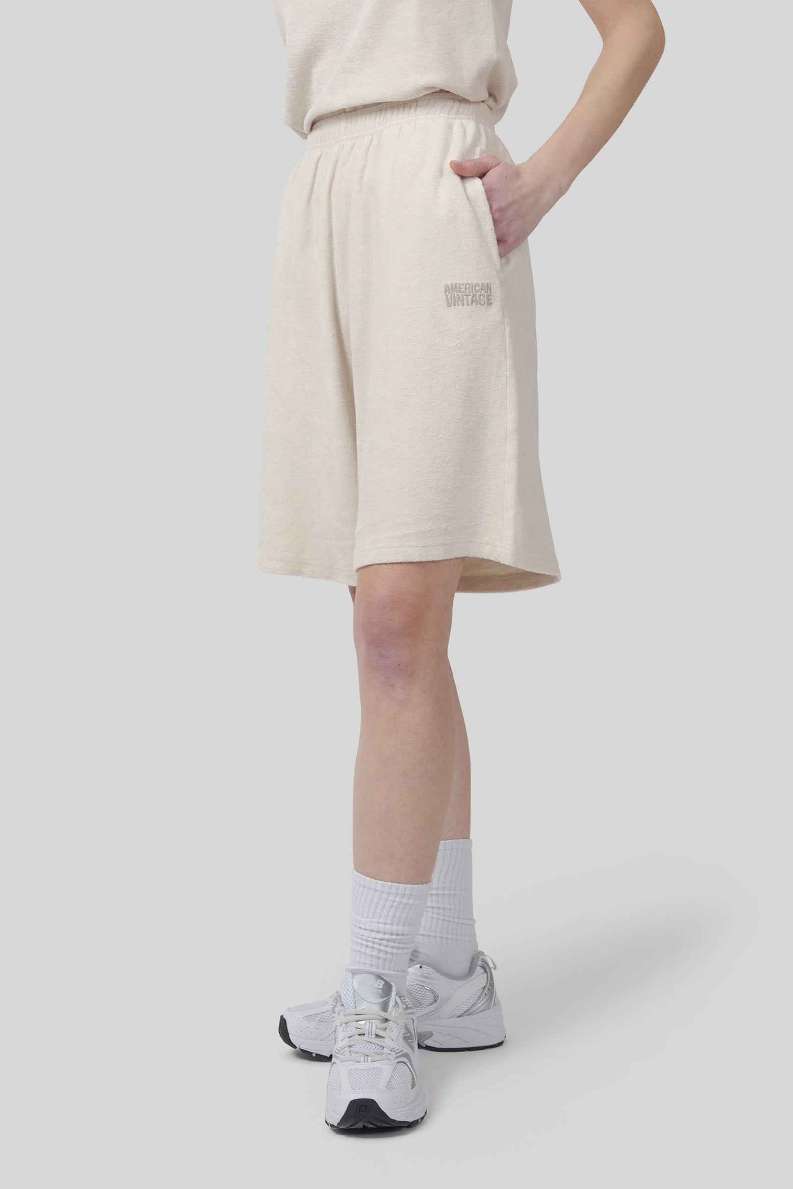 American Vintage Bermuda Fuxow Ecru Donna - 3