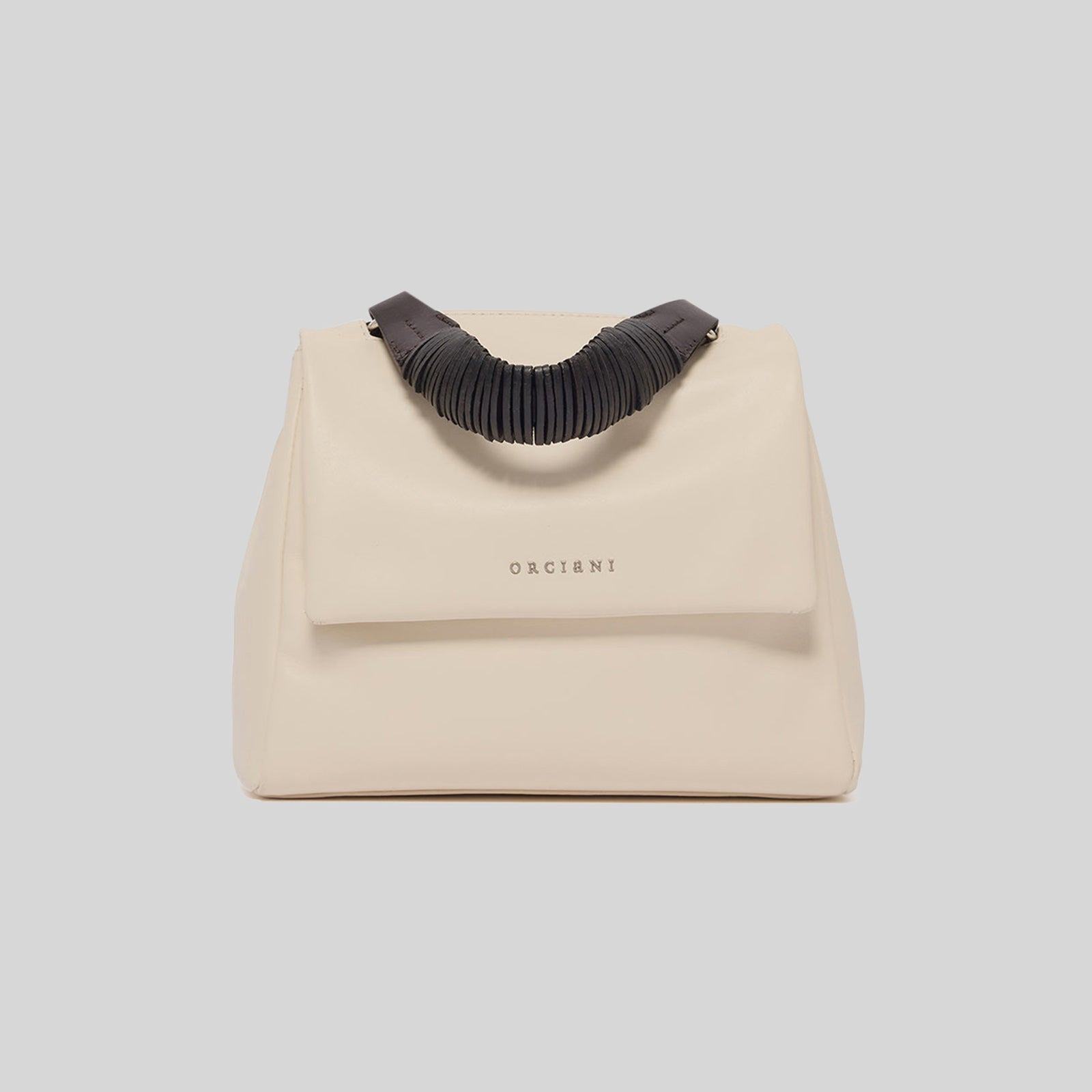 Orciani Borsa Sveva Piccola Jungle In Pelle Ecru Donna - 5