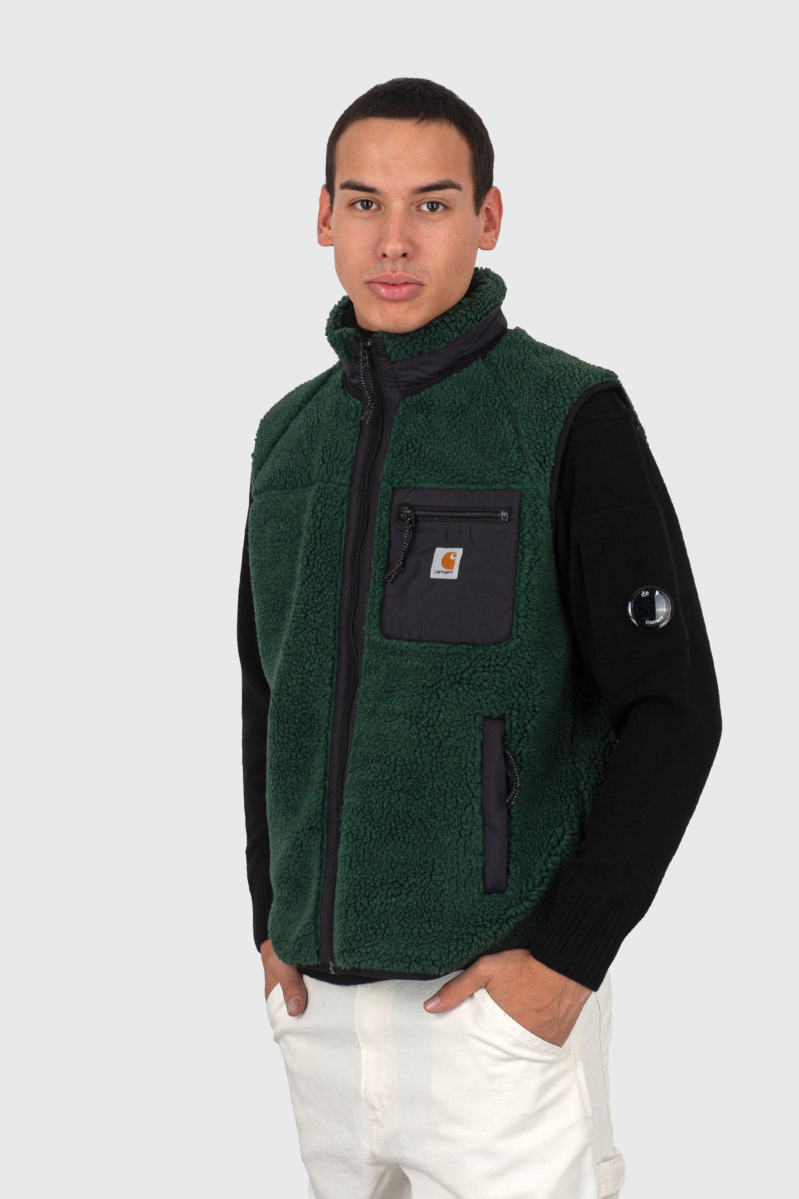 Carhartt Wip Prentis Vest Liner Verde/nero Uomo - 2