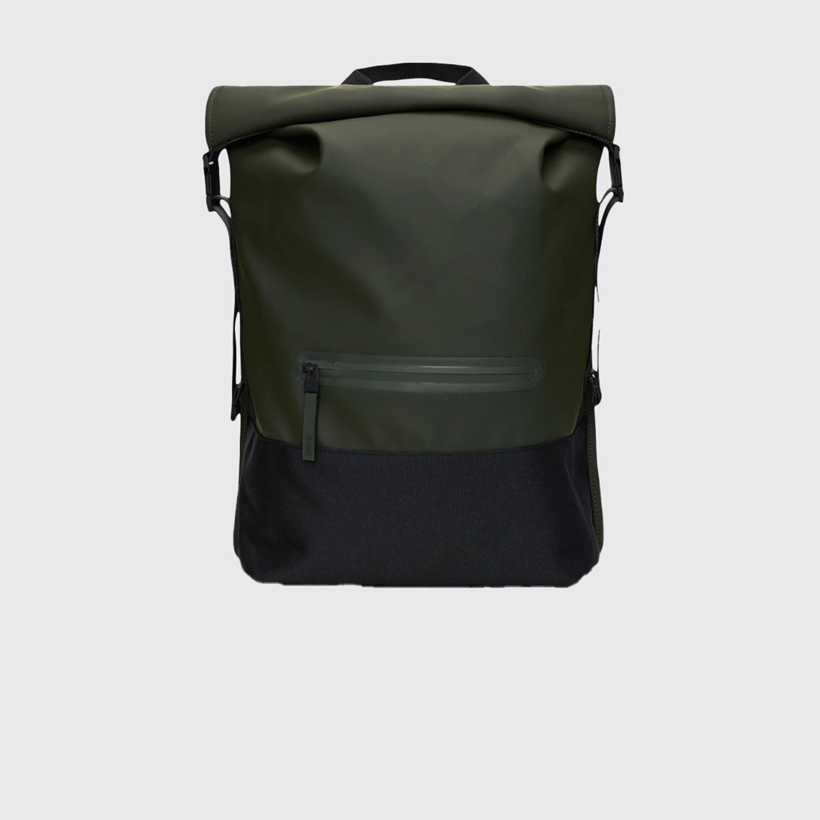 Rains Trail Rolltop Backpack Verde Scuro Unisex - 4