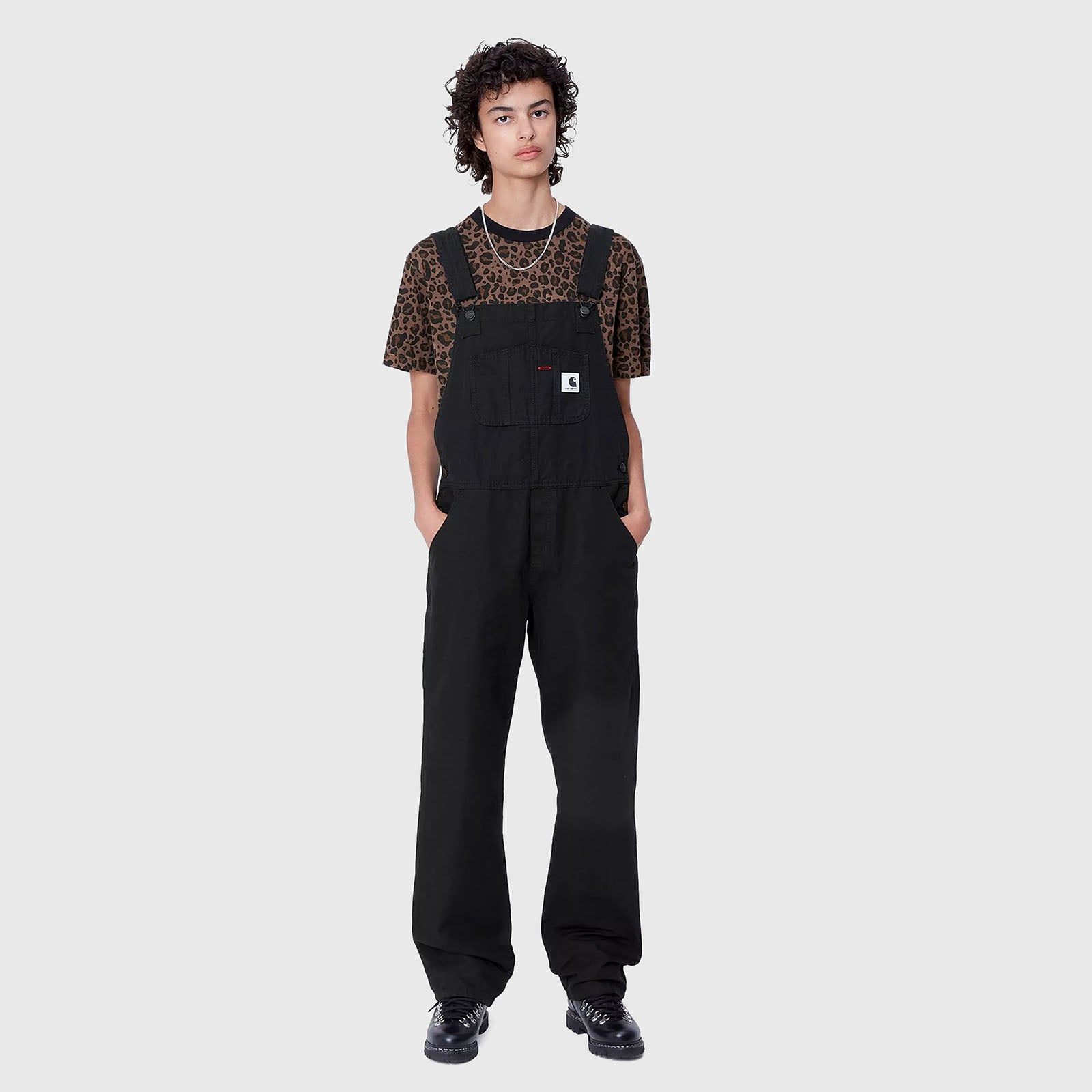 Carhartt Wip W' Bib Overall Straight Nero Donna - 5