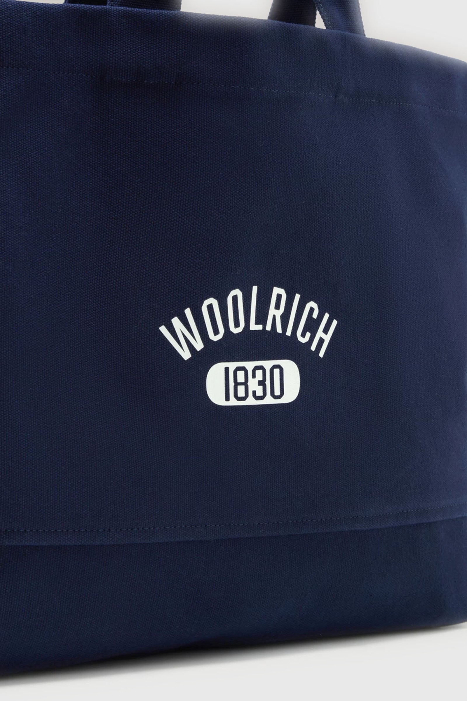 Woolrich Borsa Tote Cotone Blu - 2