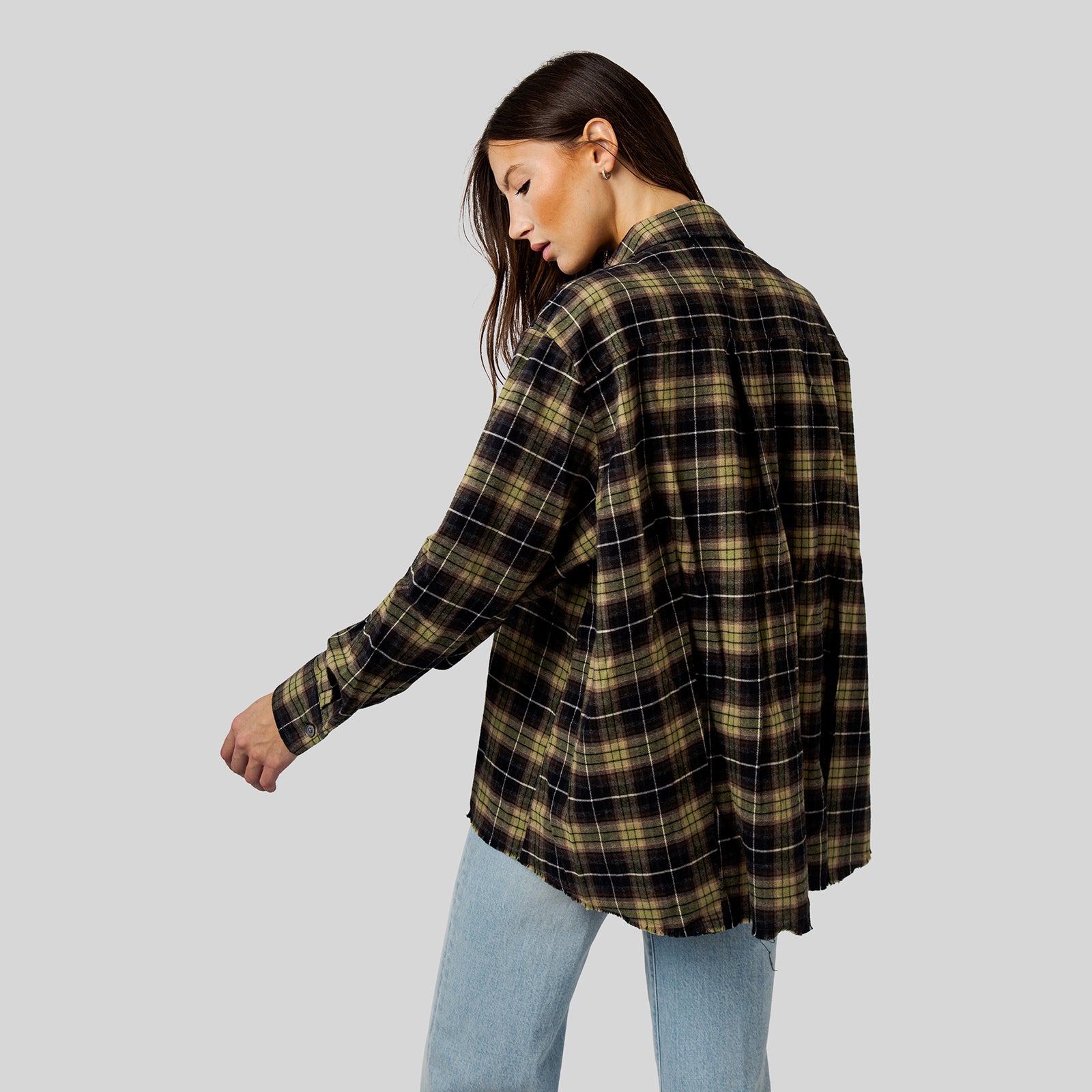 Department Five Camicia Over Brother Tartan Verde Donna - 8