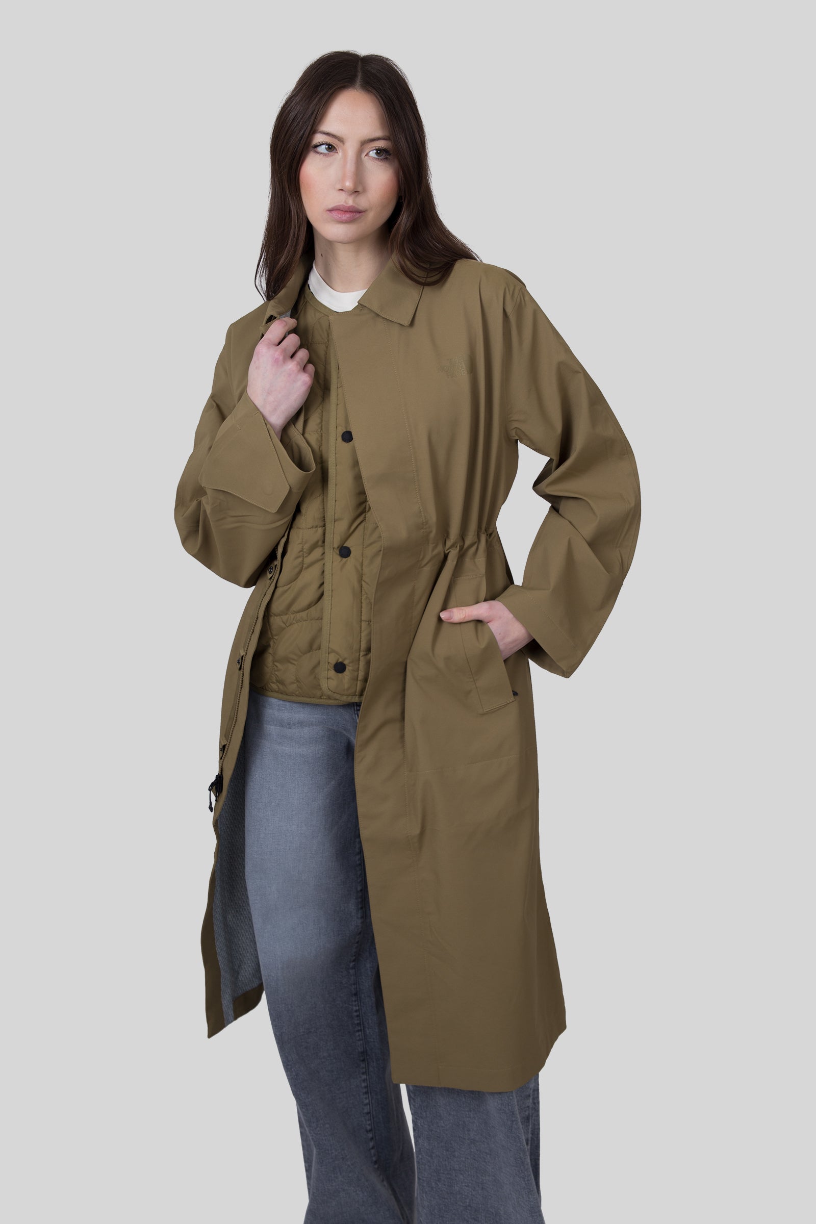 The North Face Parka City Triclimate Verde Militare Donna - 5
