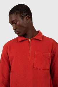 Fortela Felpa Yale Zip-up Rosso Uomo fortela