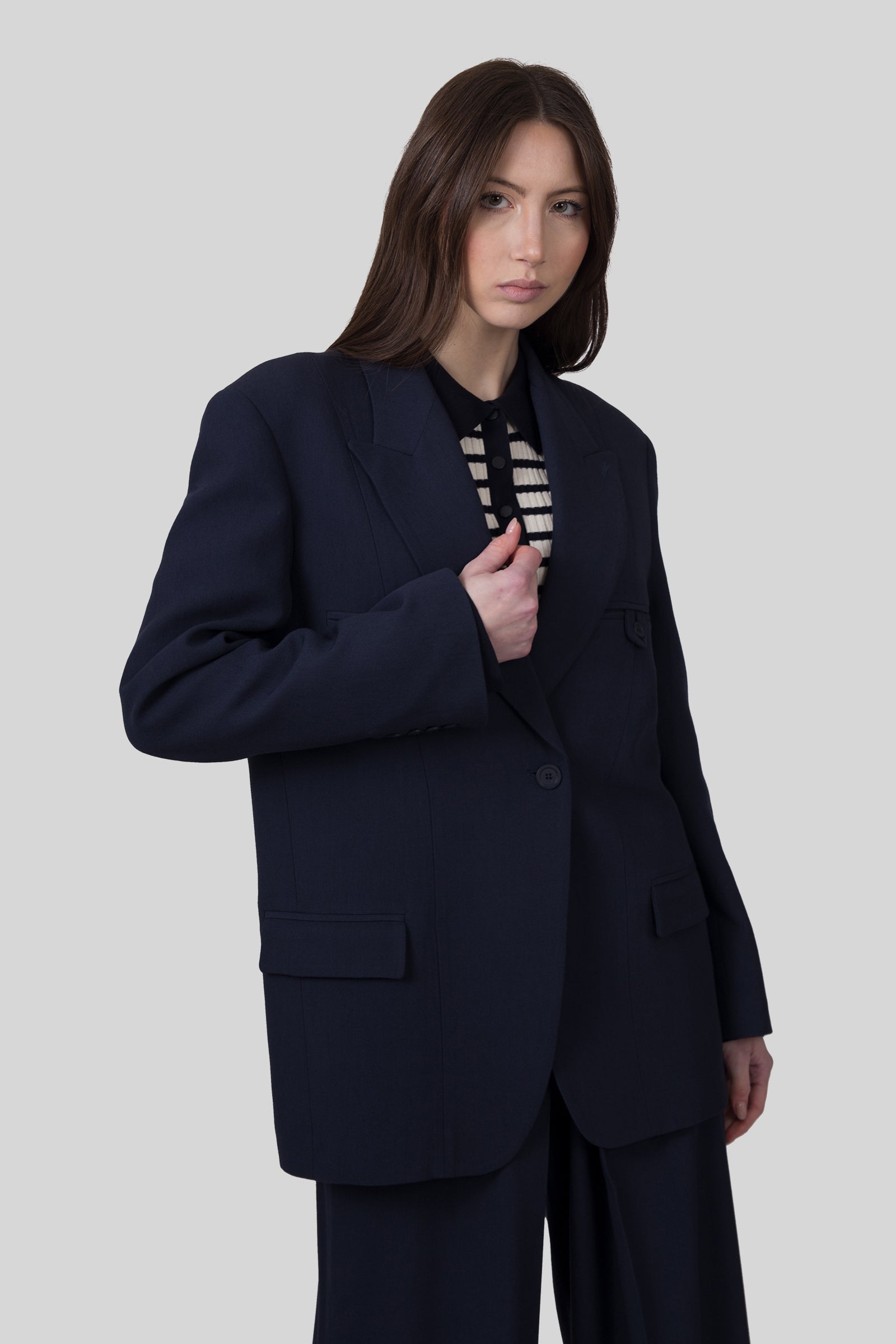 Semicouture Giacca Soledad Blu Donna - 5