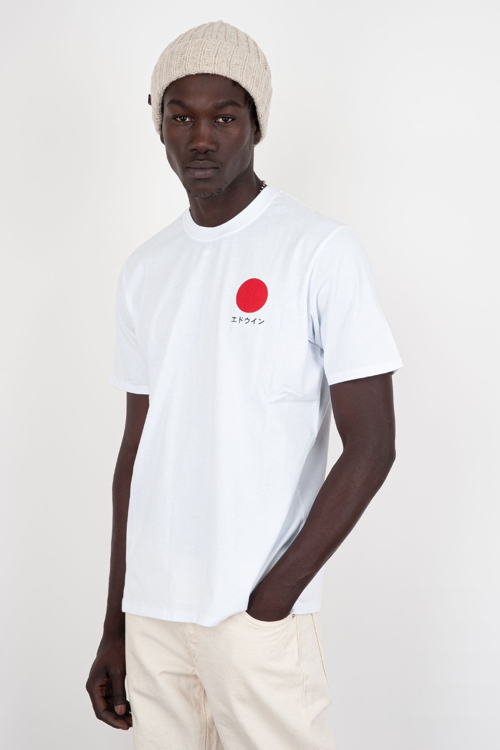 Edwin T-shirt Japanese Sun Bianco Uomo - 3