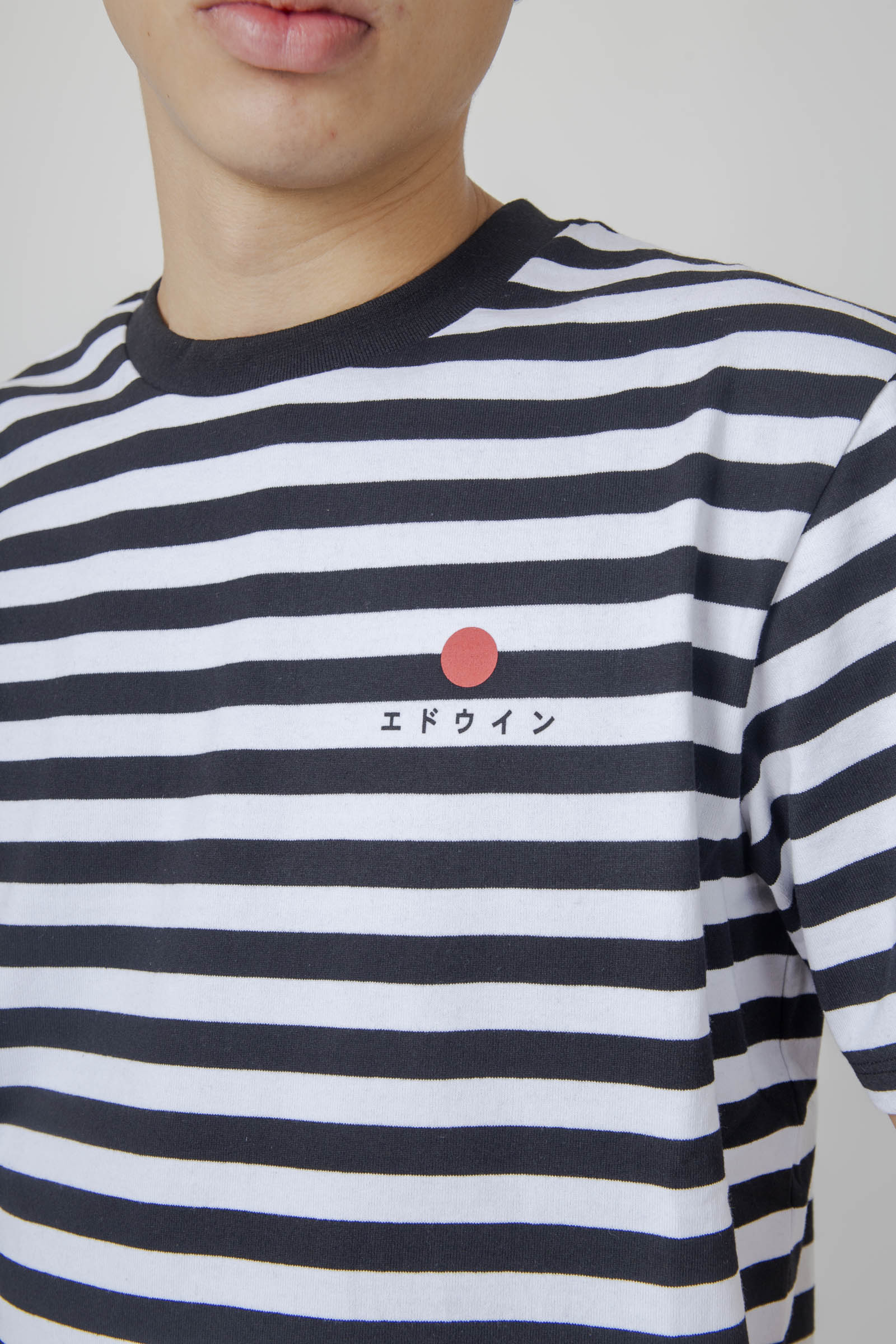 Edwin T-shirt Regular Striped Nero/bianco Uomo - 1