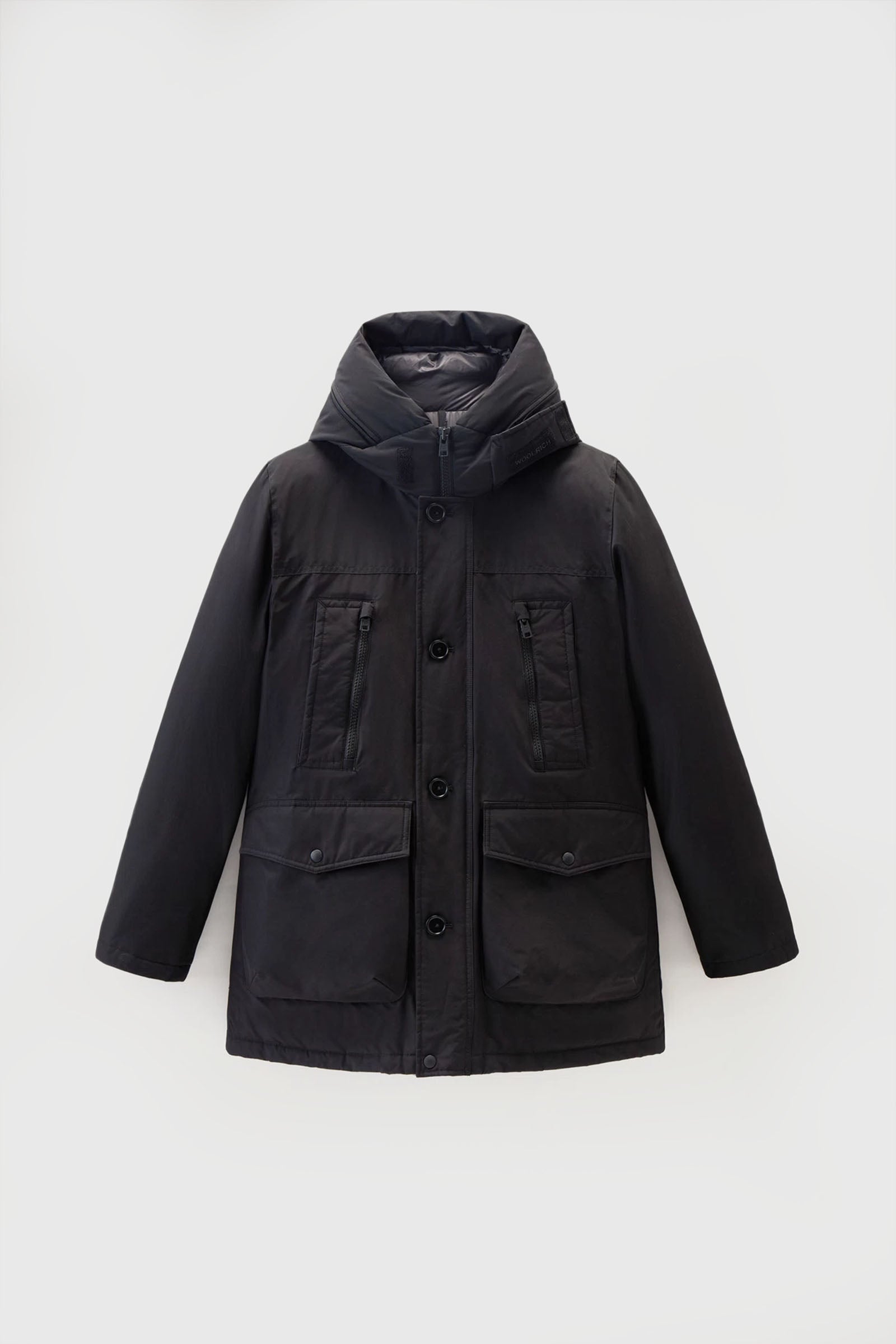 Woolrich Arctic Parka Evolution In Ramar Cloth Nero Uomo - 5