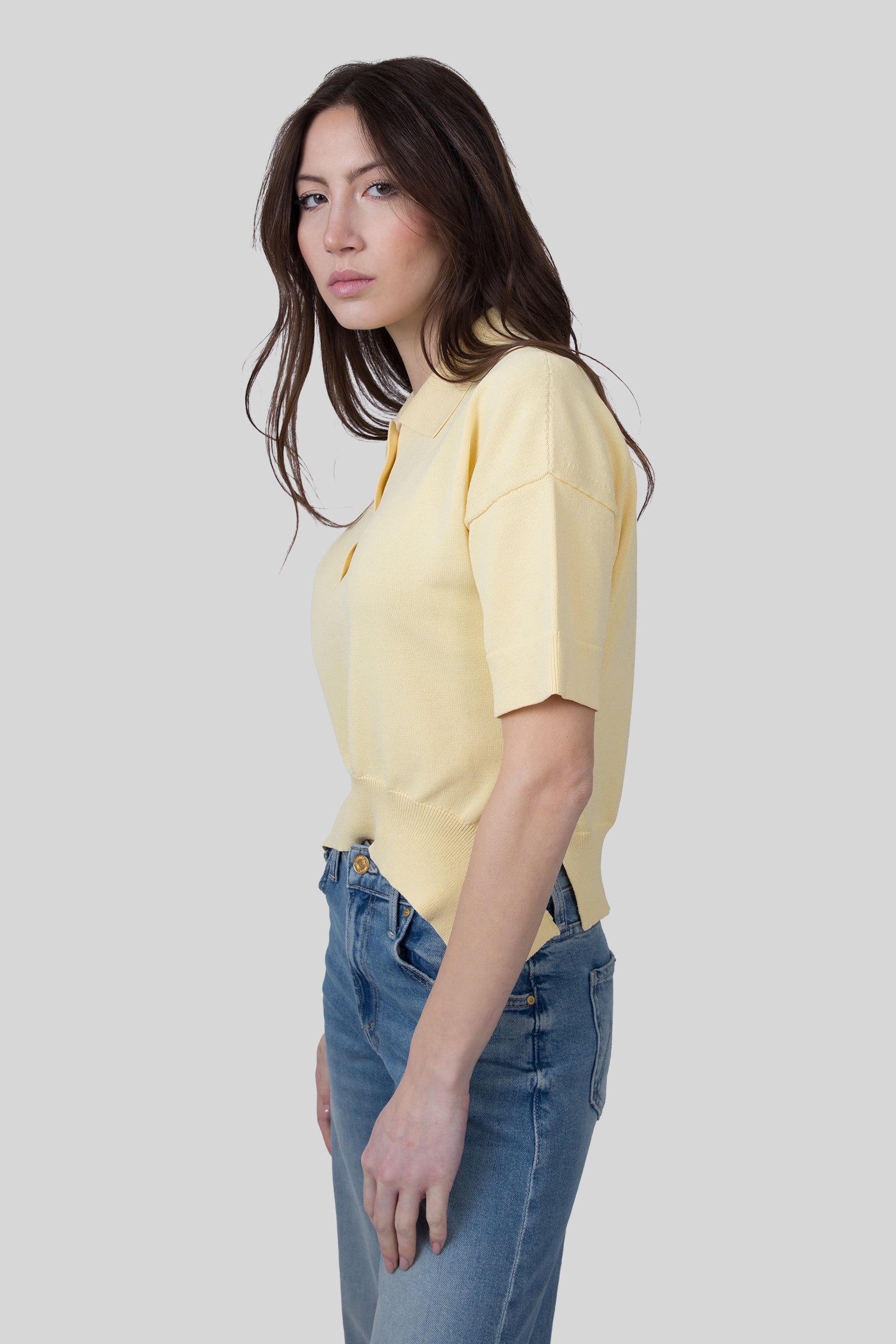 Erika Cavallini Polo Barbara Giallo Donna - 6