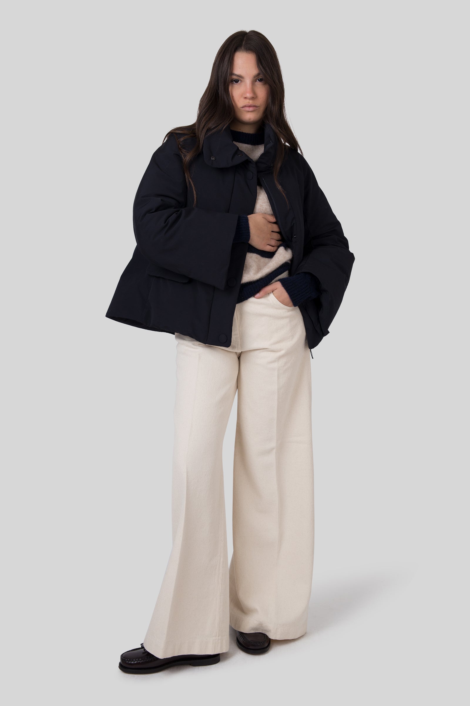 Aspesi Giubbotto Spumina Blu Navy Donna - 2