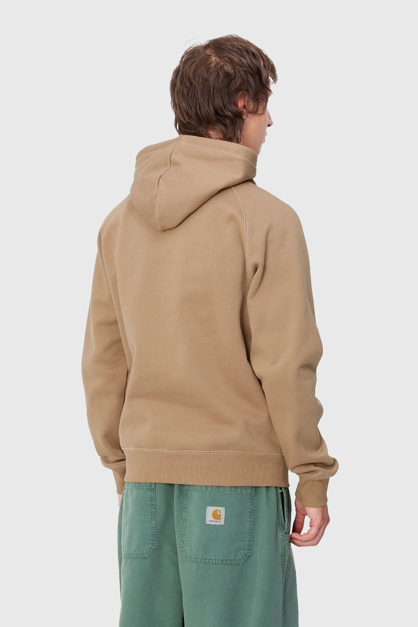 Carhartt Wip Hooded Chase Sweatshirt Beige Uomo - 2