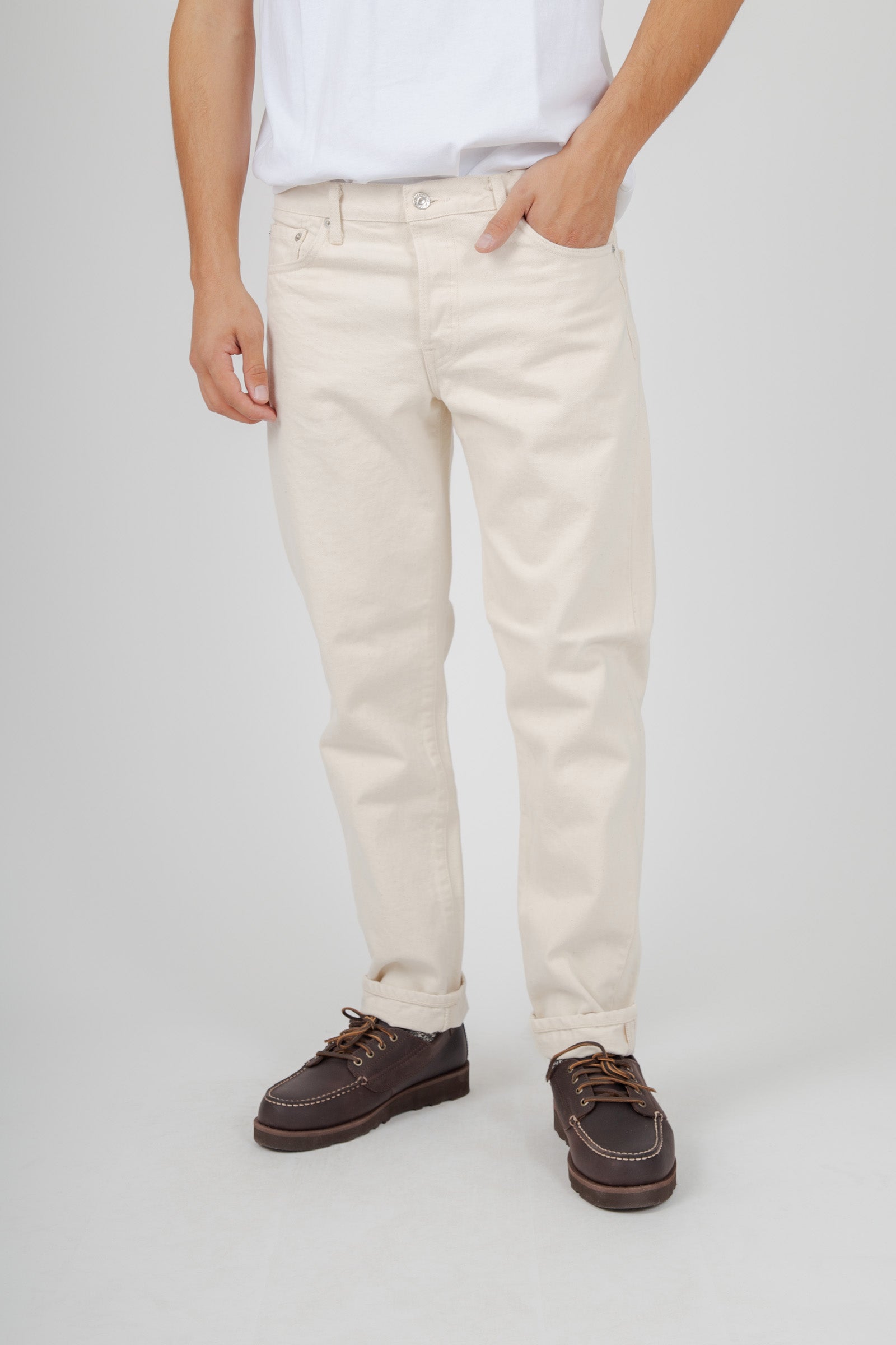 Edwin Jeans Regular Tapered Japan Bianco Off Uomo - 1