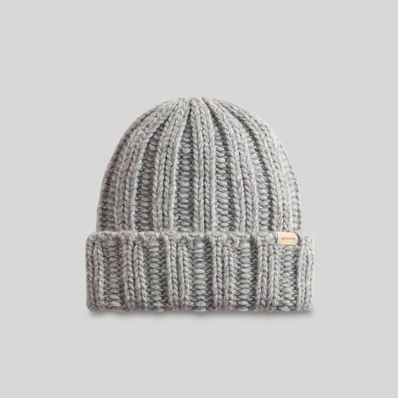 Woolrich Chunky Beanie Grigio Melange Unisex - 4