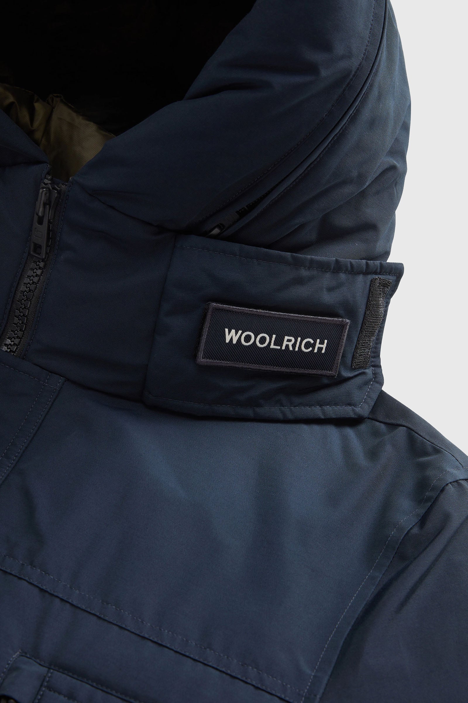 Woolrich Arctic Parka Evolution In Ramar Cloth Blu Uomo - 7