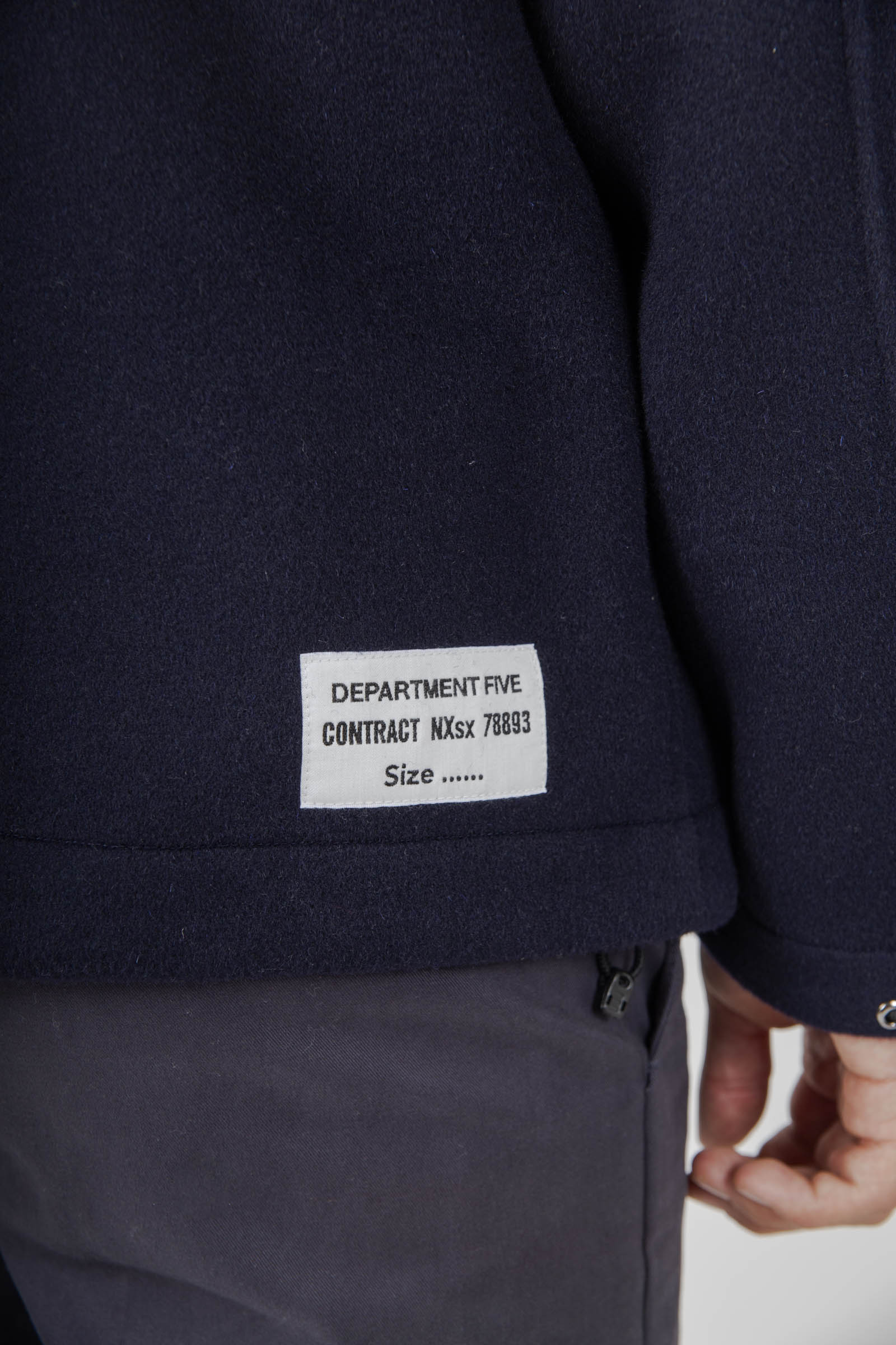 Department Five Giubbotto In Lana Park Blu Navy Uomo - 4