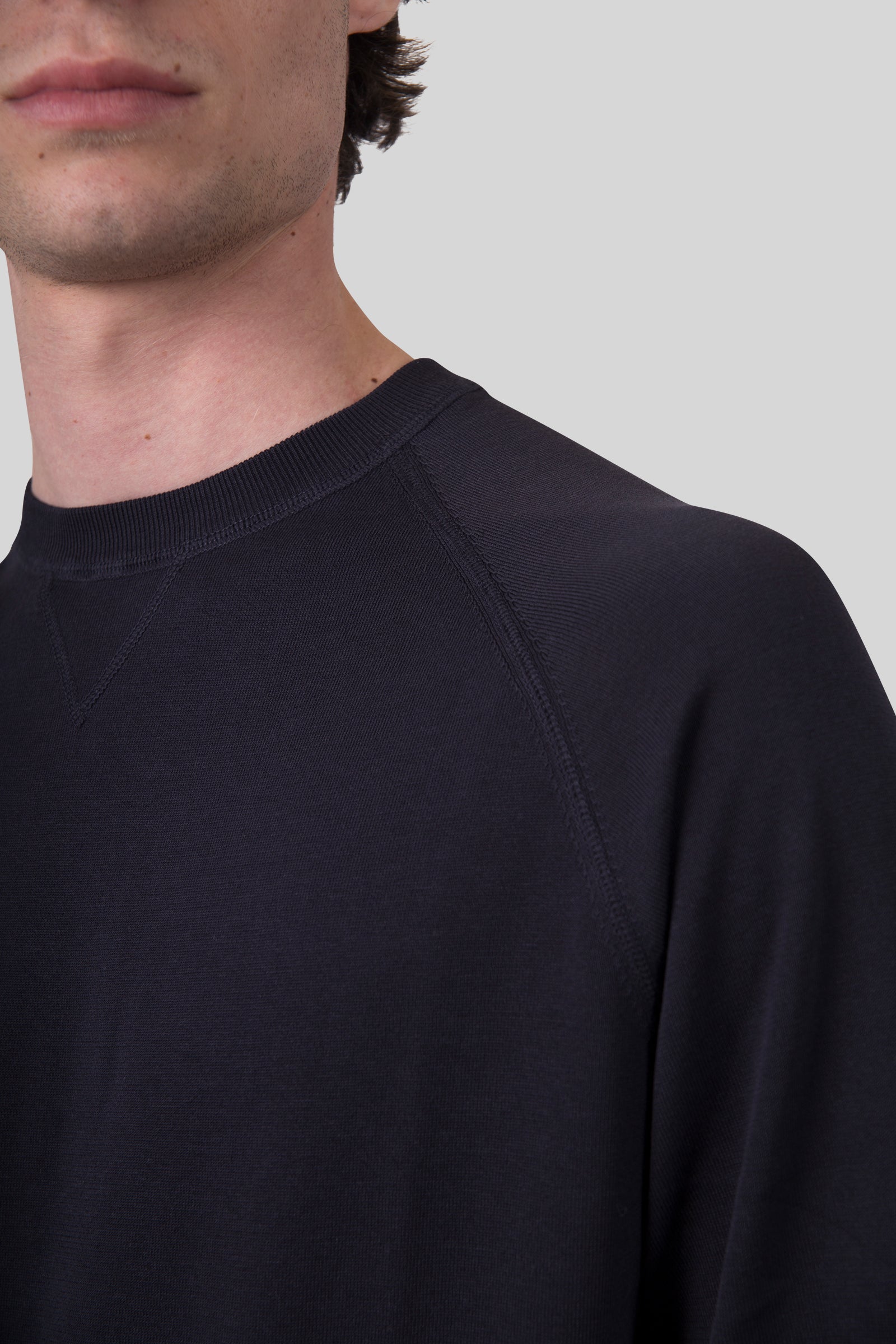 Aspesi Maglia Girocollo In Cotone Blu Navy Donna - 2