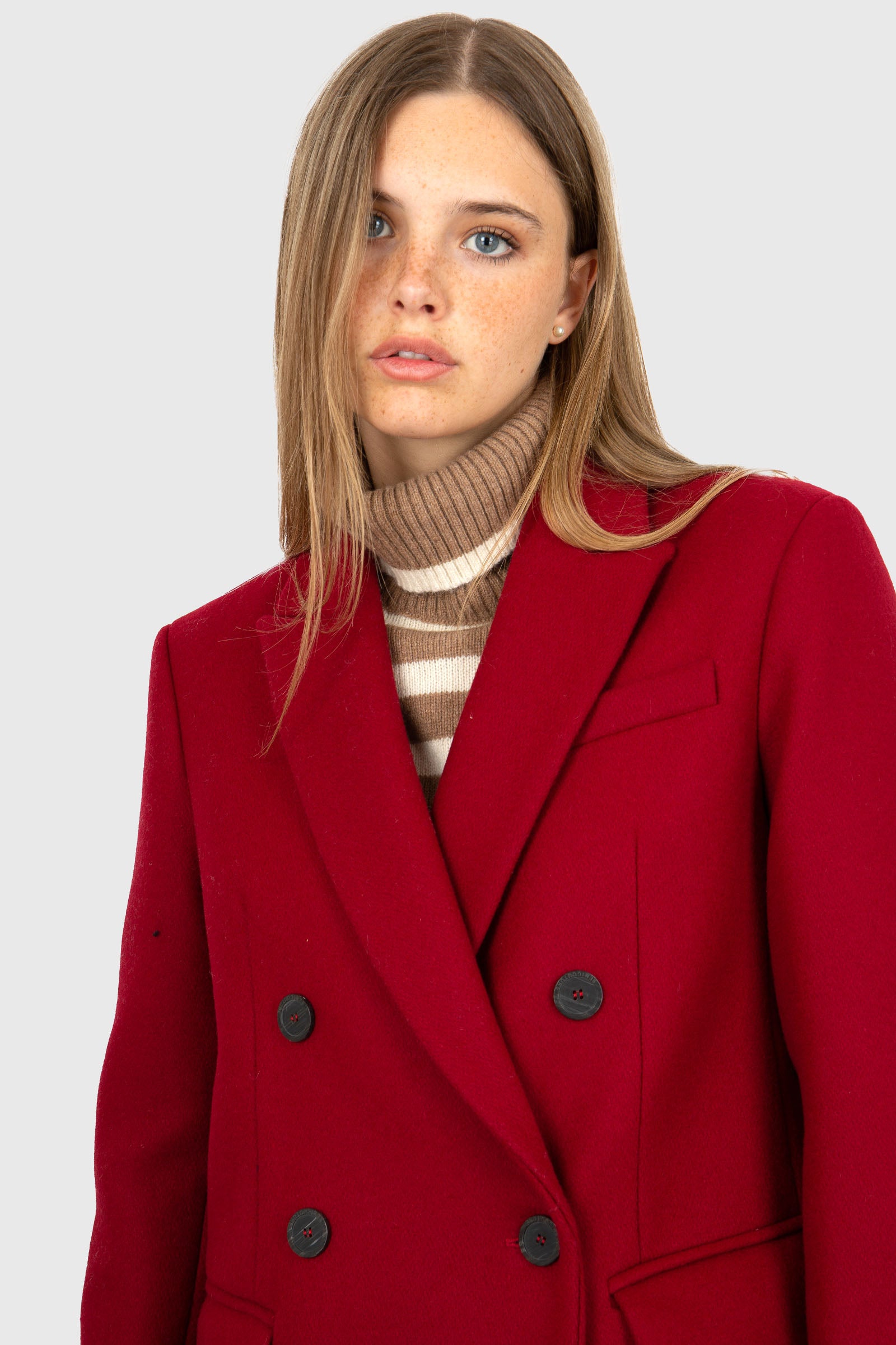 Semicouture Cappotto Heloise Rosso Donna - 7