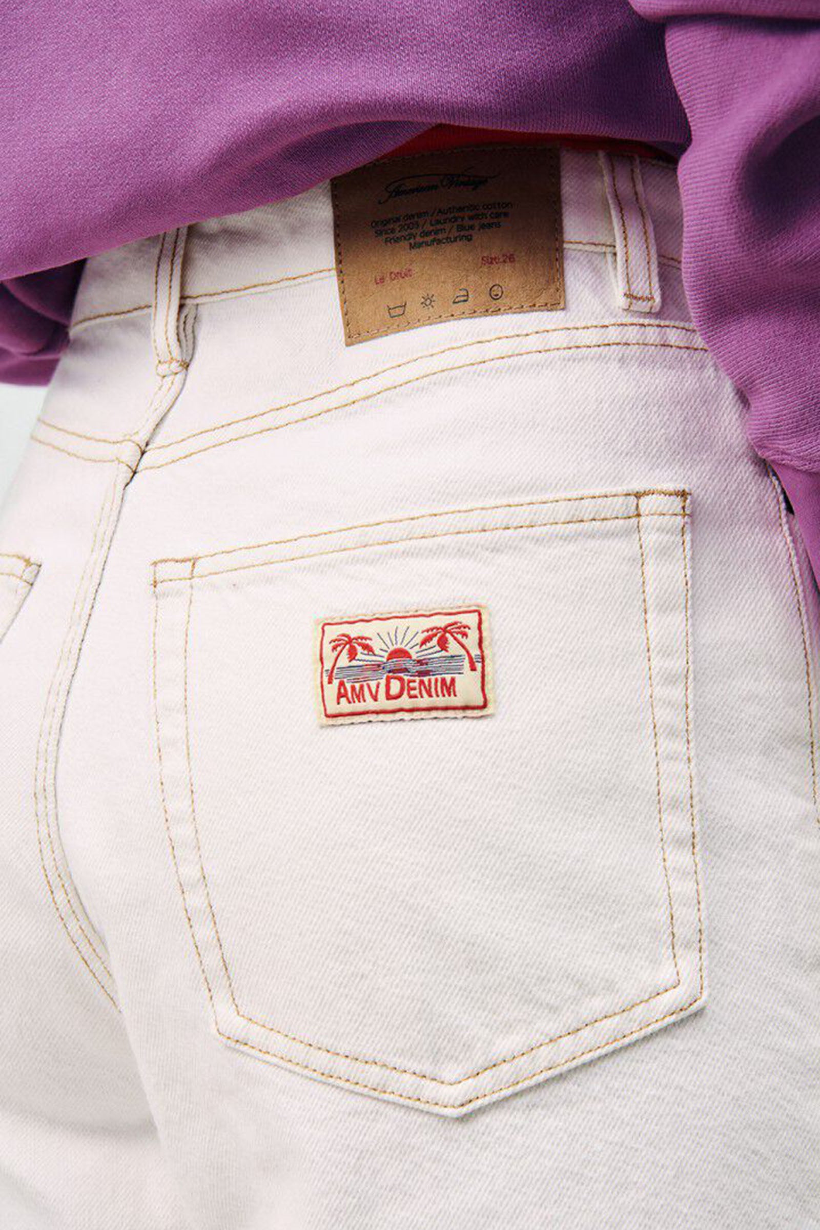 American Vintage Jeans Jozastreet Bianco Off Donna - 2