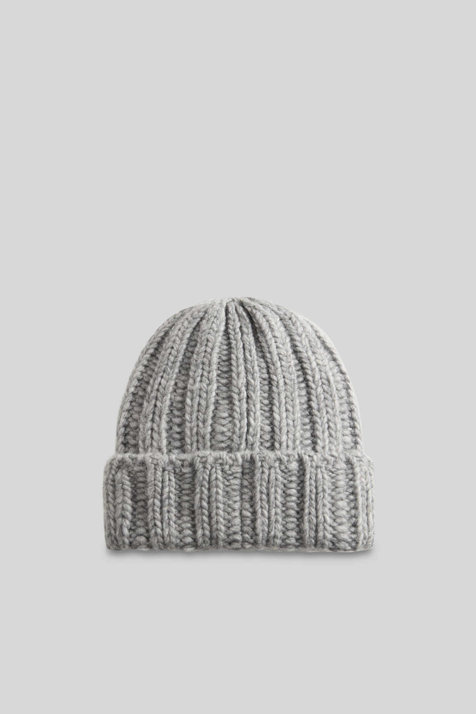 Woolrich Chunky Beanie Grigio Melange Unisex - 3