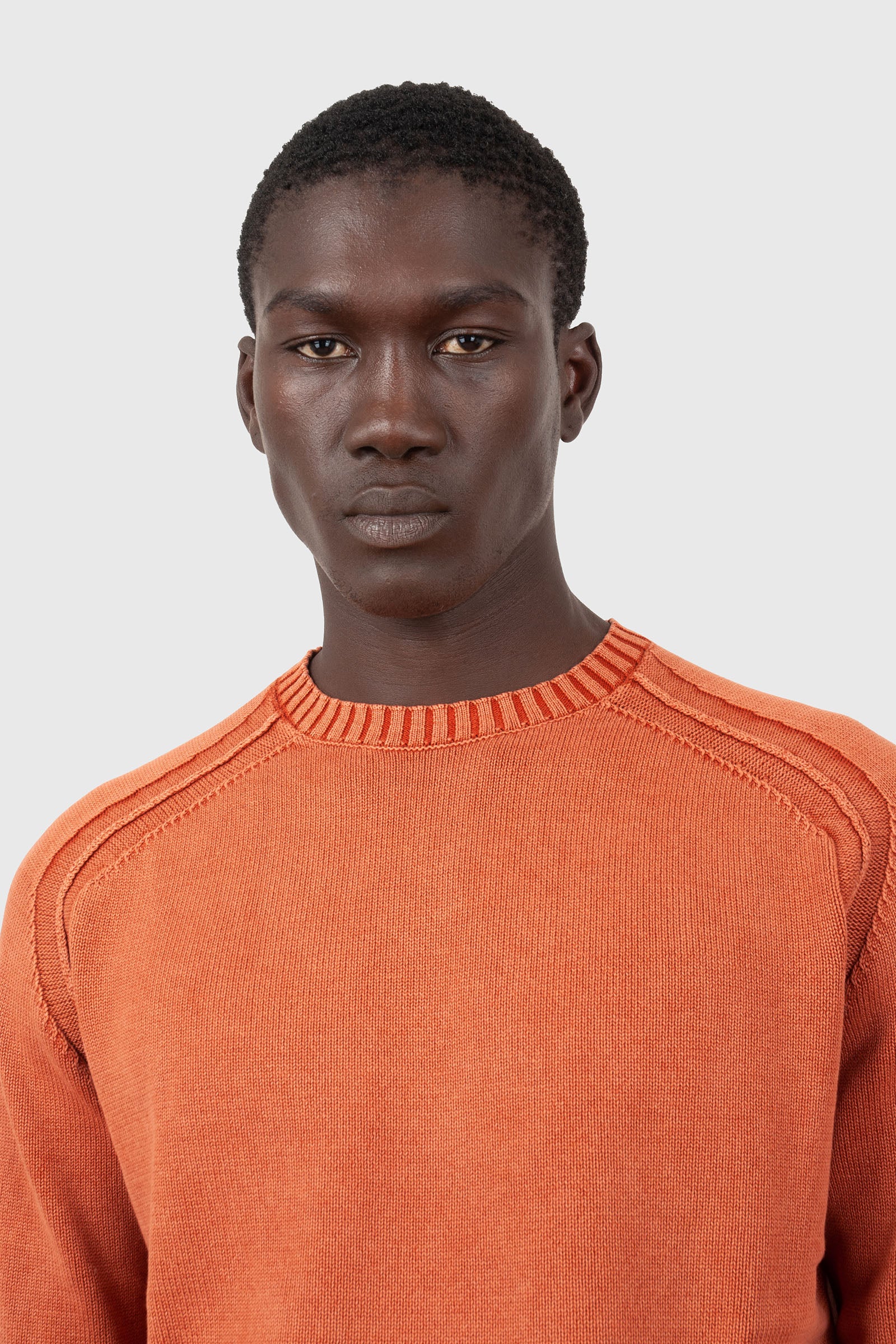 Rrd Maglia Cotton Techno Wash Round Arancio Uomo - 6