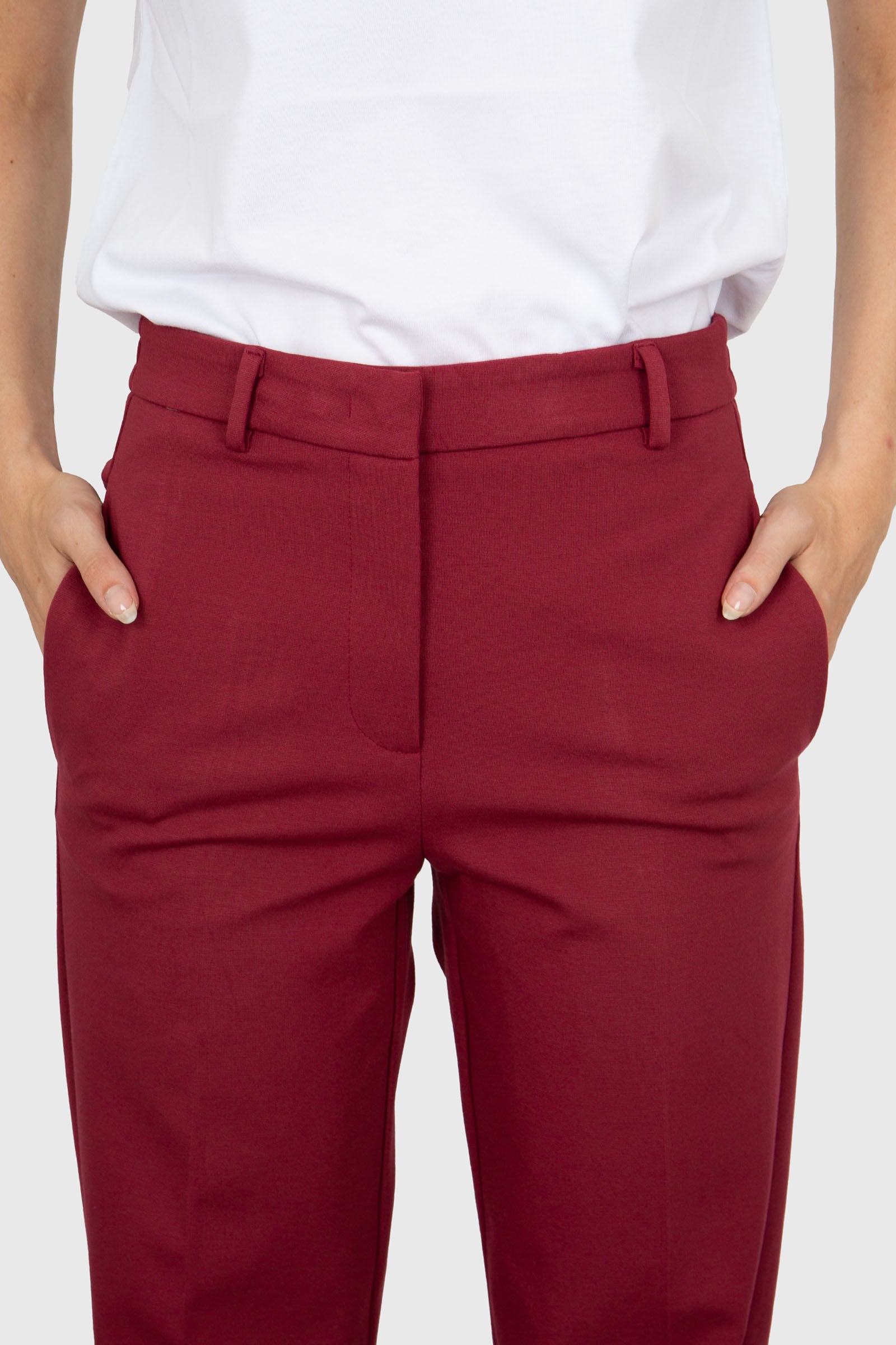 Grifoni Pantalone Bordeaux Donna - 6