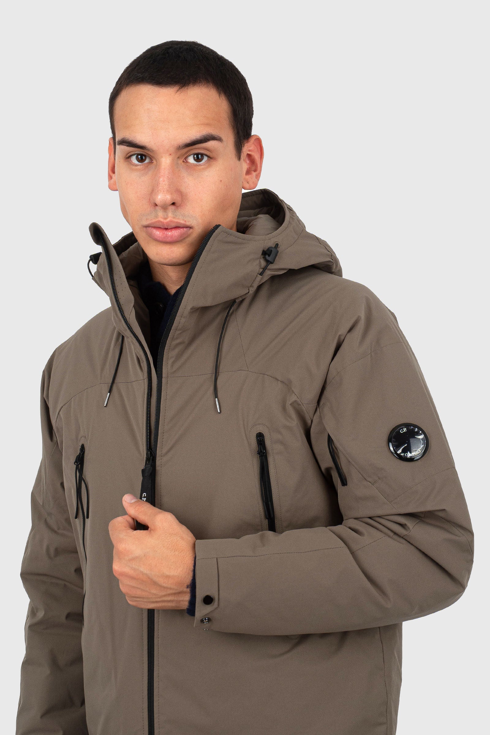 C.p. Company Giubbotto Pro-tek Padded Hooded Beige Uomo - 2