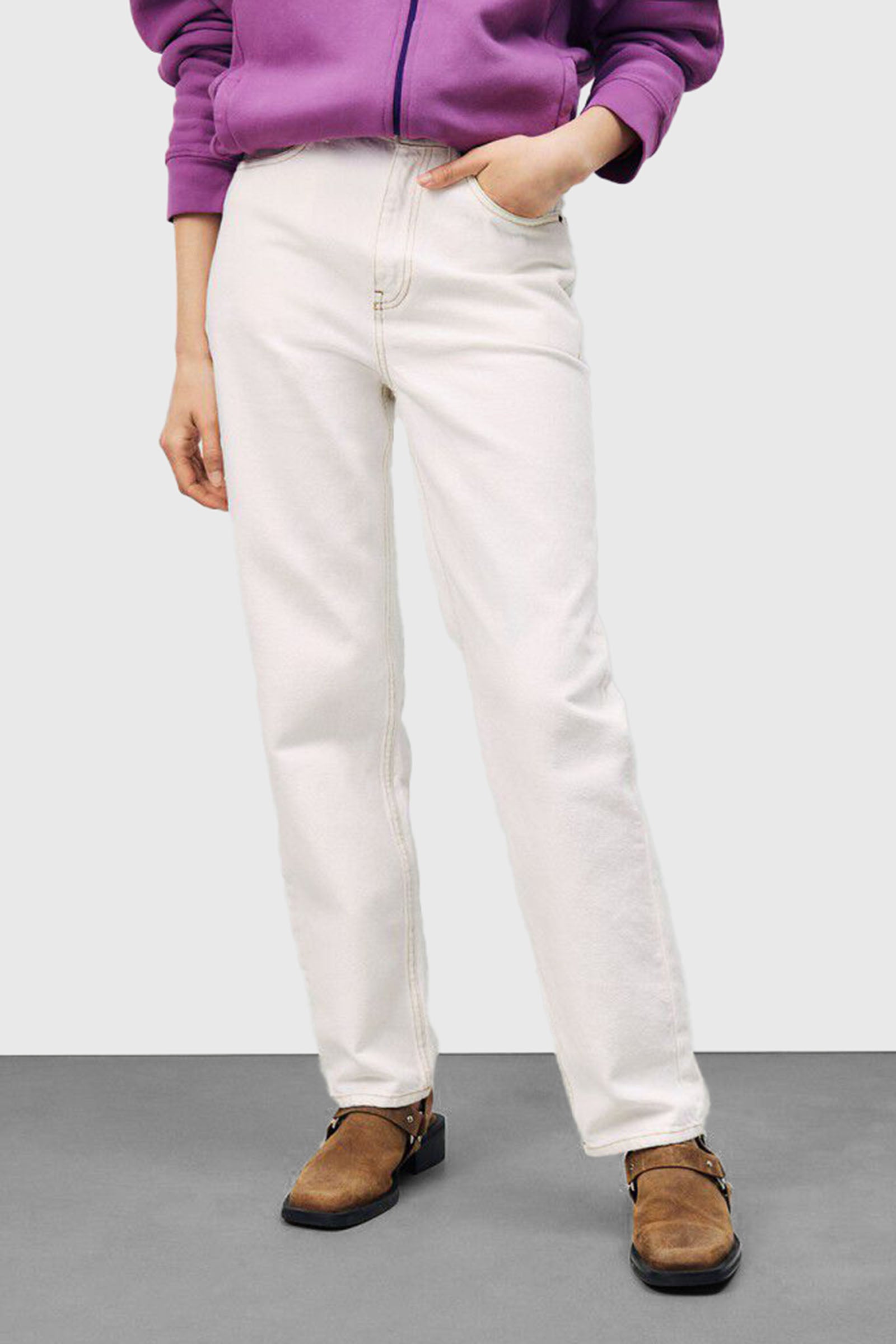 American Vintage Jeans Jozastreet Bianco Off Donna - 1