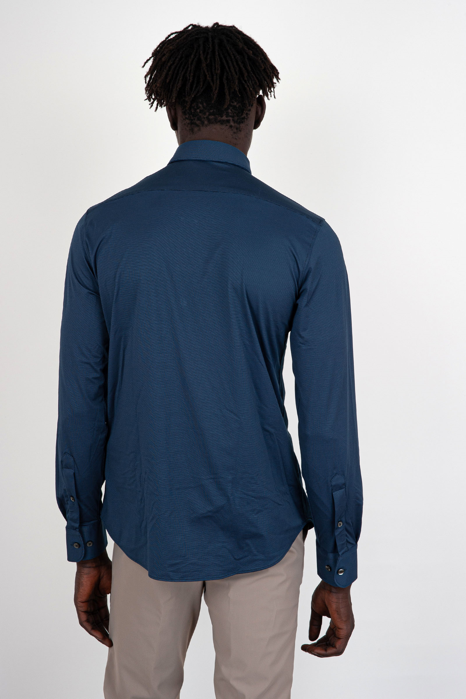 Oxford Jacquard Open Shirt - 4
