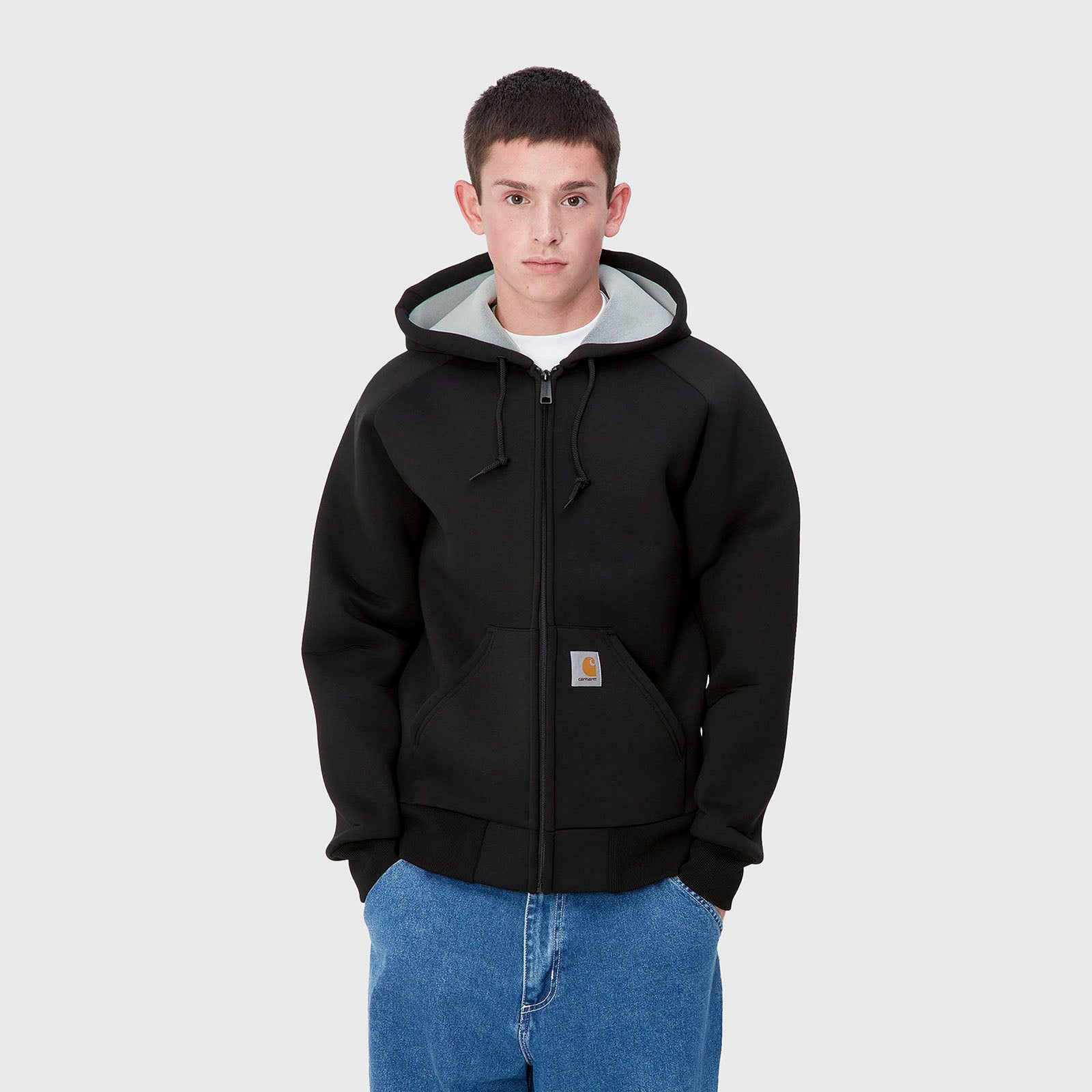 Carhartt Wip Car-lux Hooded Jacket Nero Uomo - 7