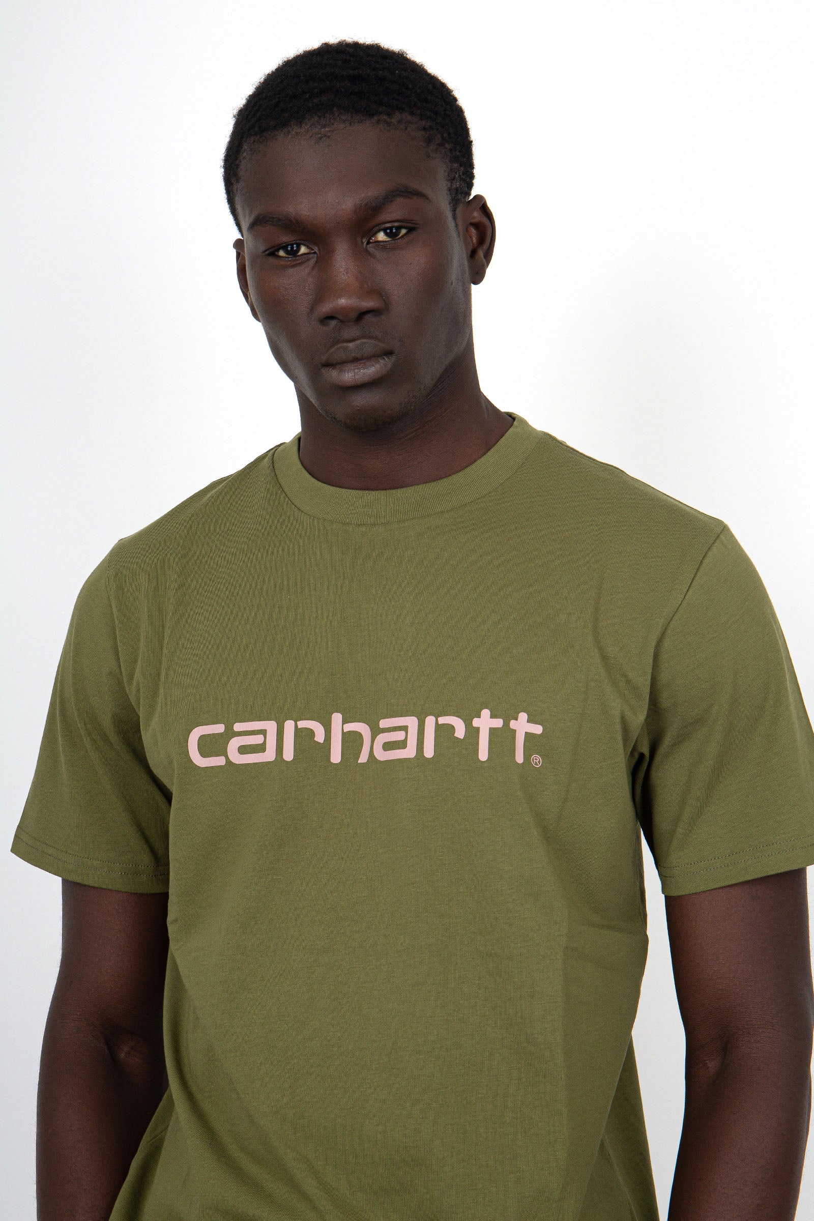 Carhartt WIP T-Shirt S/S Script Cotone Verde - 5
